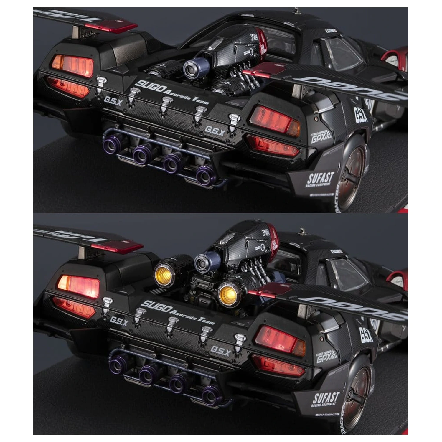 Future GPX Cyber Formula Spremenljiva Akcija Hi-SPEC Združeno Vozilo Asurada G.S.X RS SIREN 26 cm fotografija izdelka