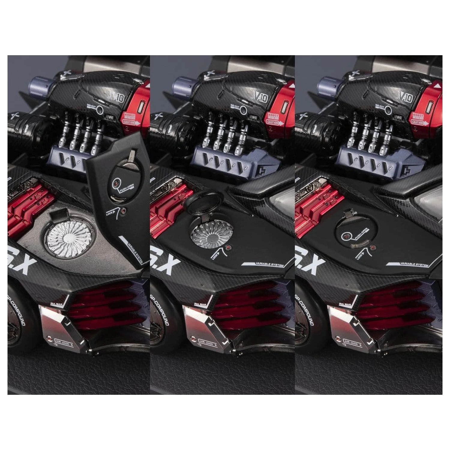 Future GPX Cyber Formula Spremenljiva Akcija Hi-SPEC Združeno Vozilo Asurada G.S.X RS SIREN 26 cm fotografija izdelka