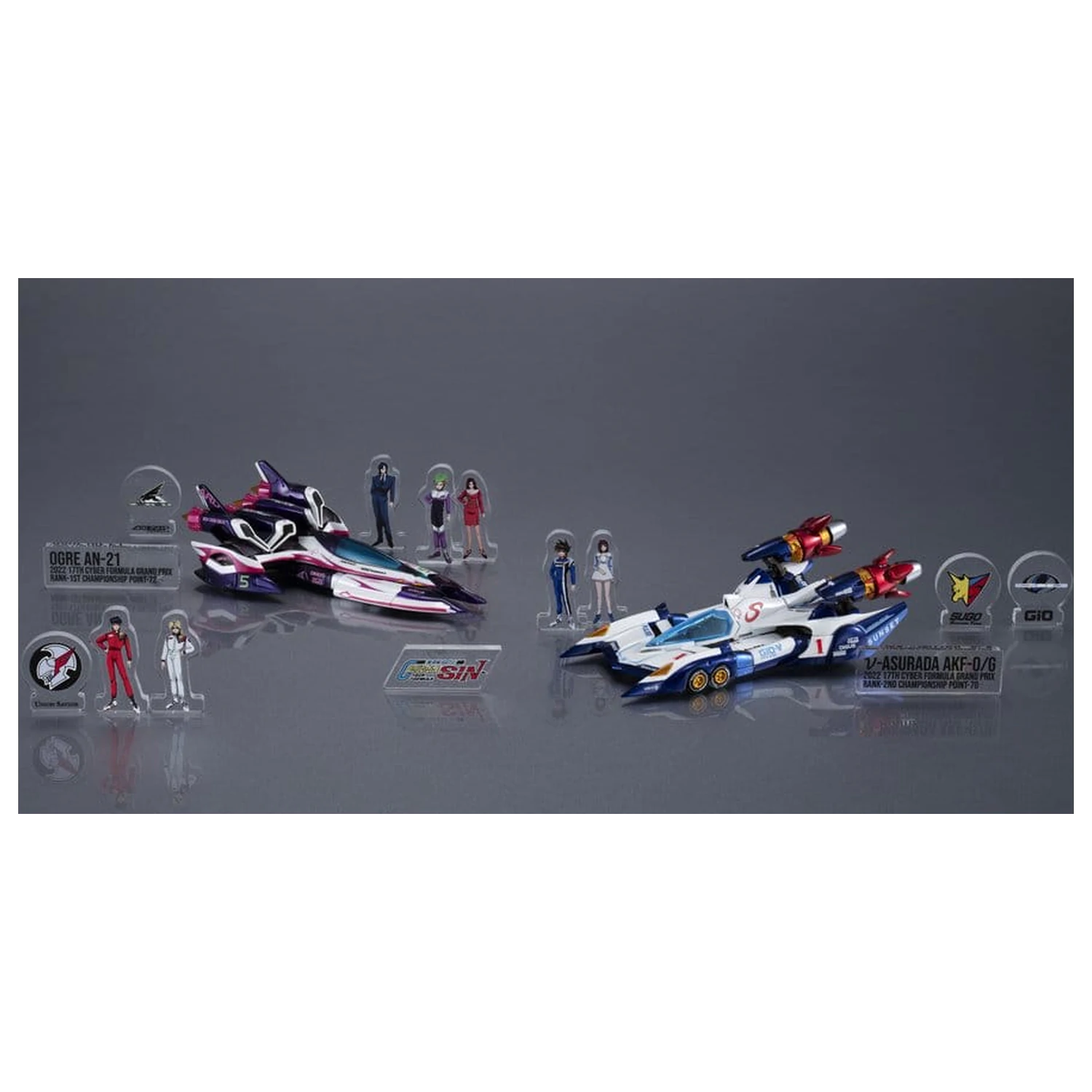 Future GPX Cyber Formula Vozili 2-paket vAsurada AKF-0/G spiral boost mode & OGRE AN-21 super Aero boost mode Set Heritage Edition 9 cm fotografija izdelka