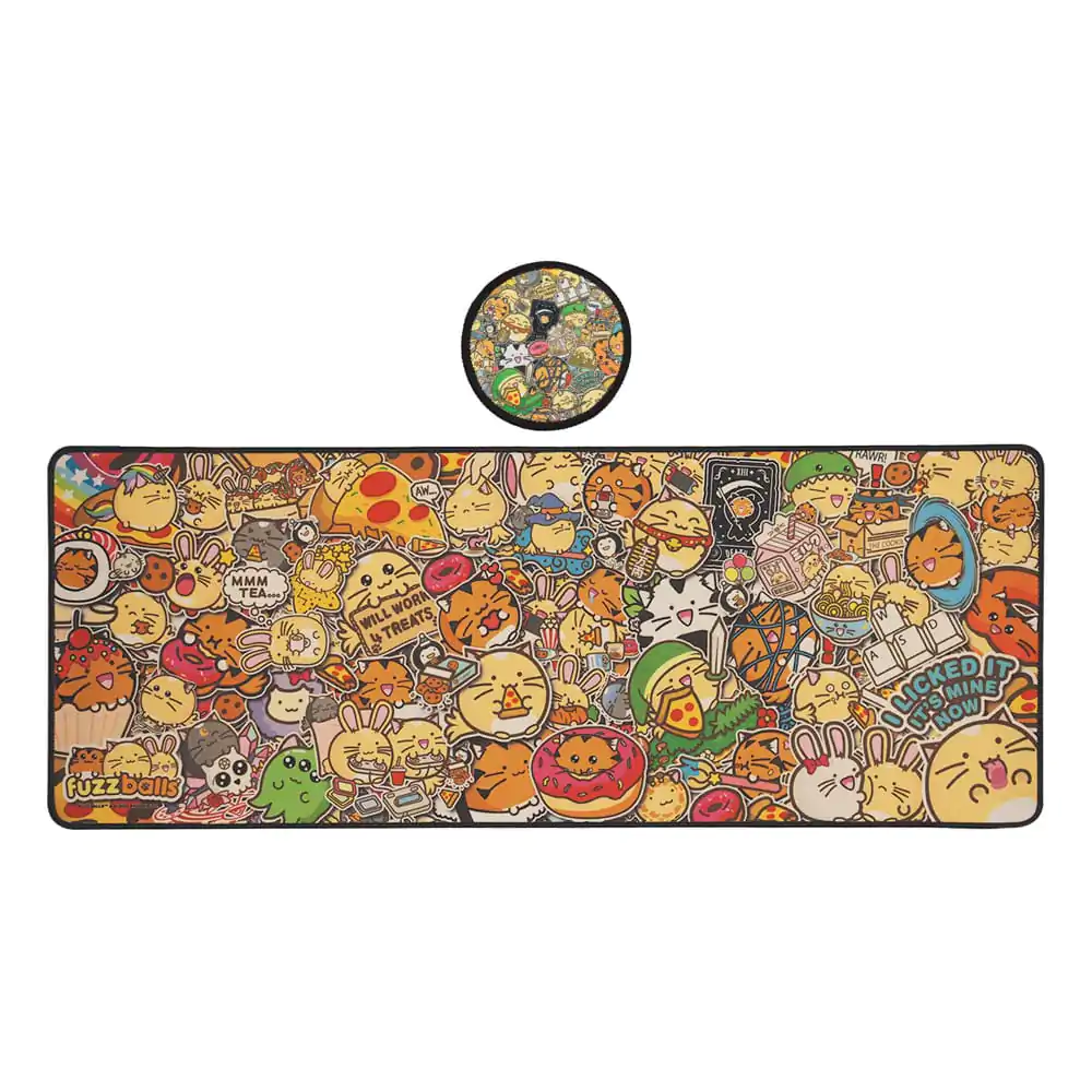 Fuzzballs podloga za mizo in set podstavkov za kozarce fotografija izdelka