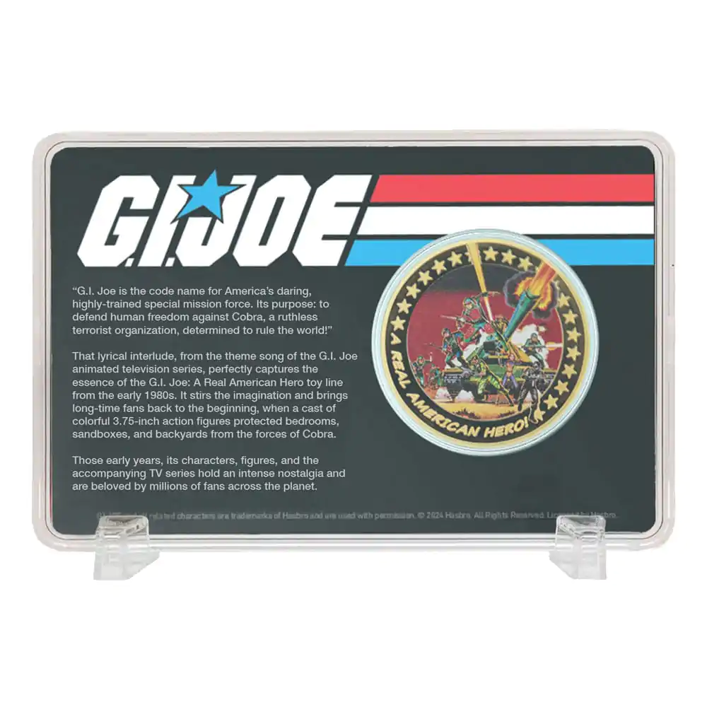 G.I. Joe Zbirateljski kovanec A Real American Hero 60th Anniversary 24k pozlačena Limited Edition fotografija izdelka