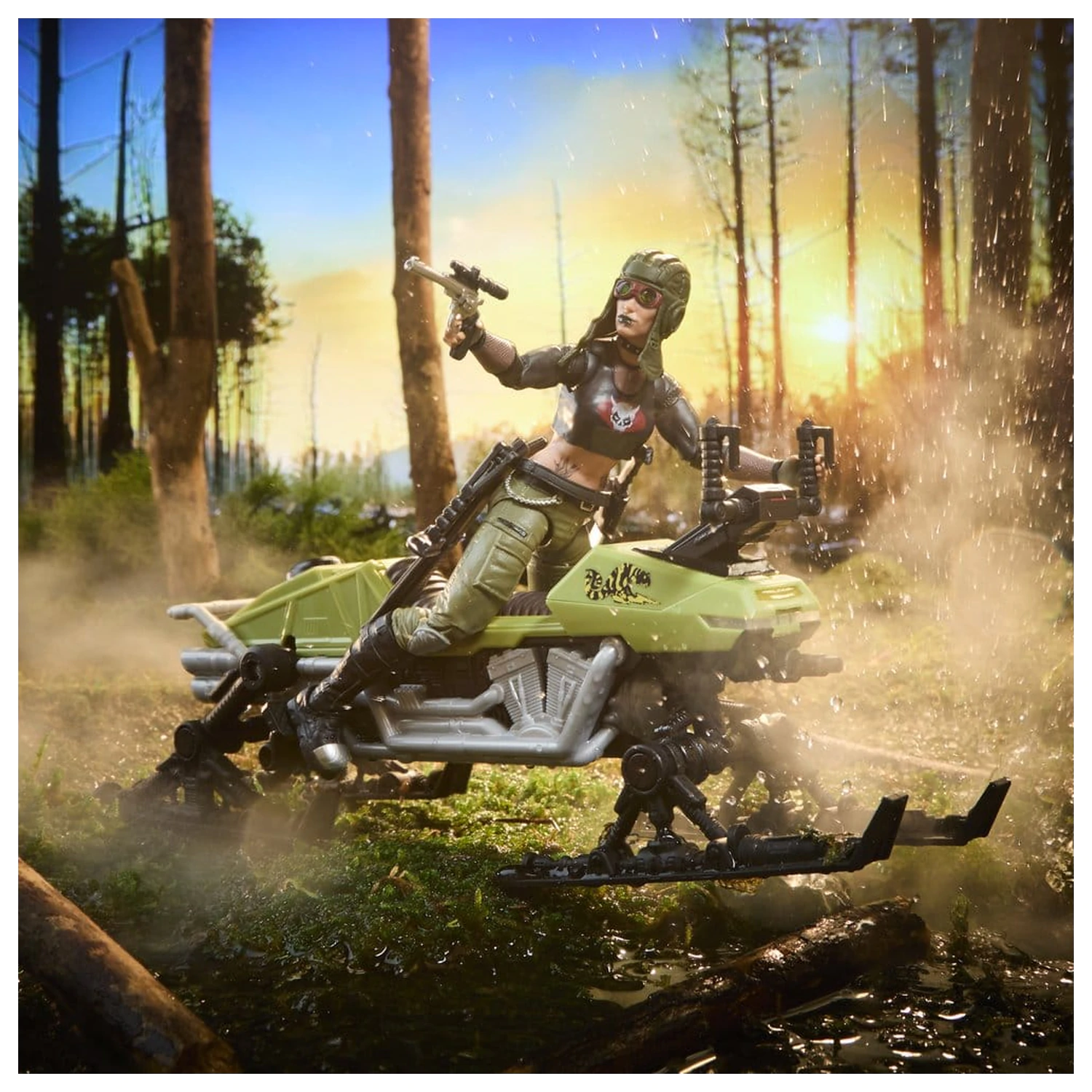 G.I. Joe Classified Series akcijska figura in komplet vozila #194 Zanya in Dreadnok Chameleon (Swamp Skier) 15 cm fotografija izdelka