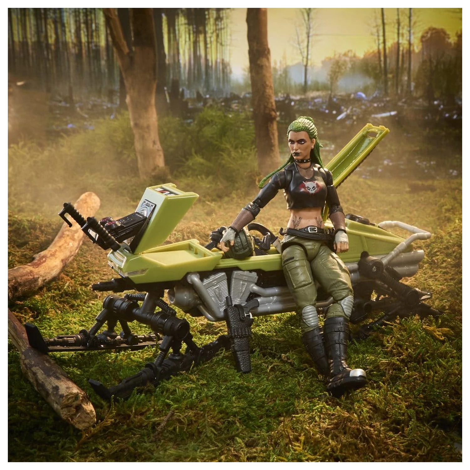 G.I. Joe Classified Series akcijska figura in komplet vozila #194 Zanya in Dreadnok Chameleon (Swamp Skier) 15 cm fotografija izdelka