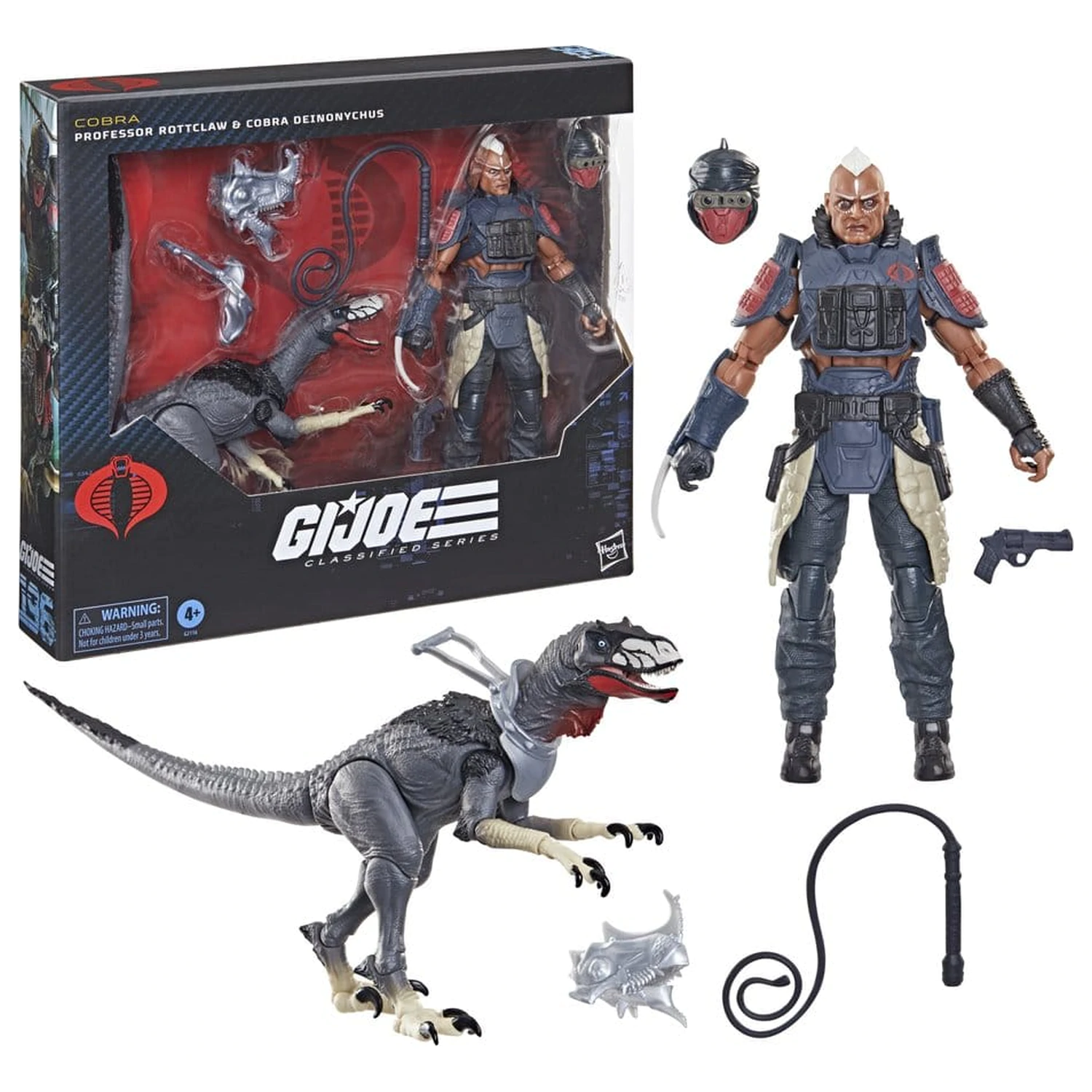 G.I. Joe Classified Series Akcijska figura 2-paket #196 Professor Rottclaw & Cobra Deinonychus 15 cm fotografija izdelka