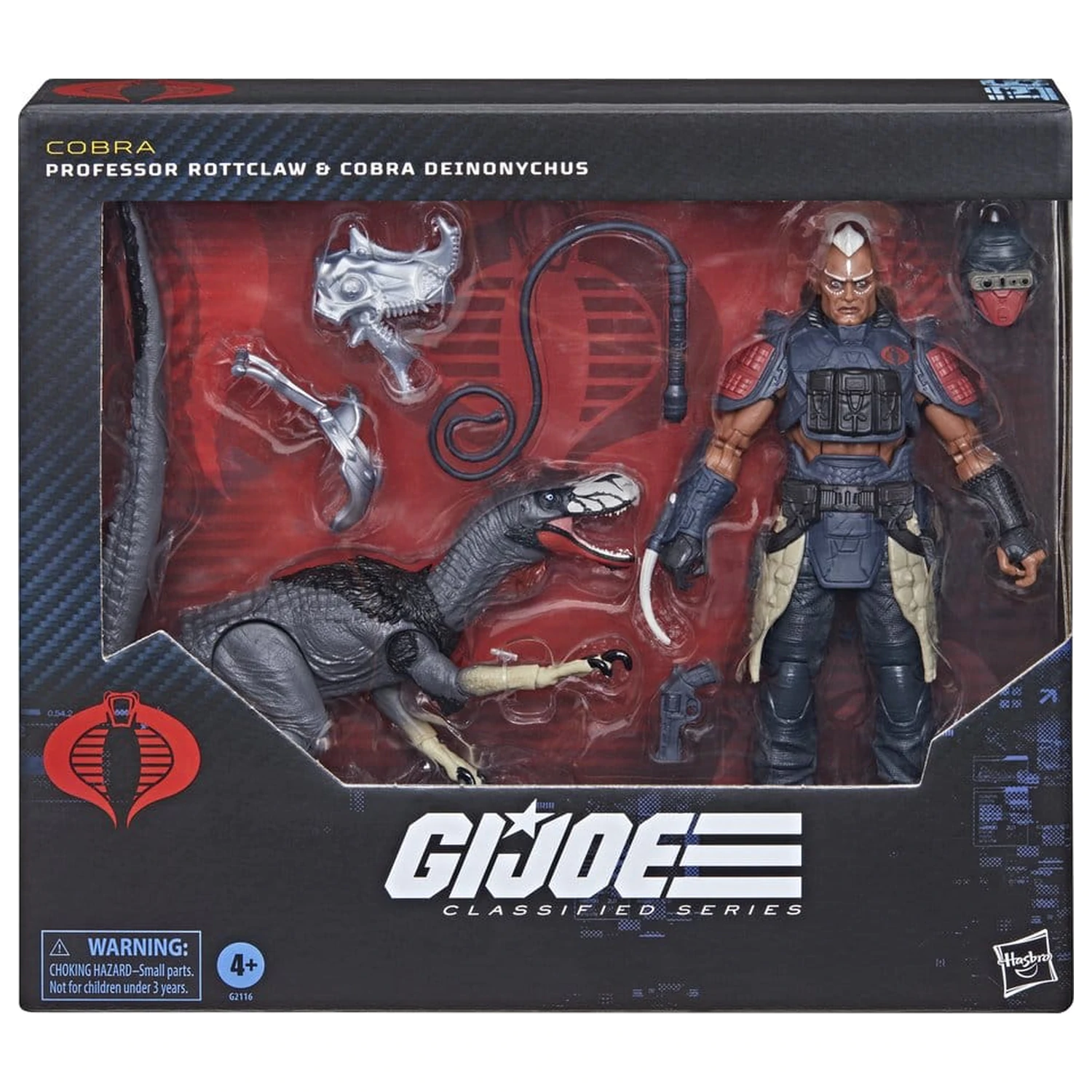 G.I. Joe Classified Series Akcijska figura 2-paket #196 Professor Rottclaw & Cobra Deinonychus 15 cm fotografija izdelka