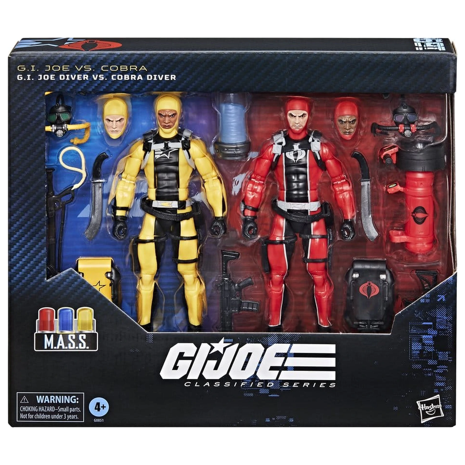 G.I. Joe Classified Series zbiralni figurici 2-delni komplet #169 G.I. Joe Diver vs. Cobra Diver 15 cm fotografija izdelka