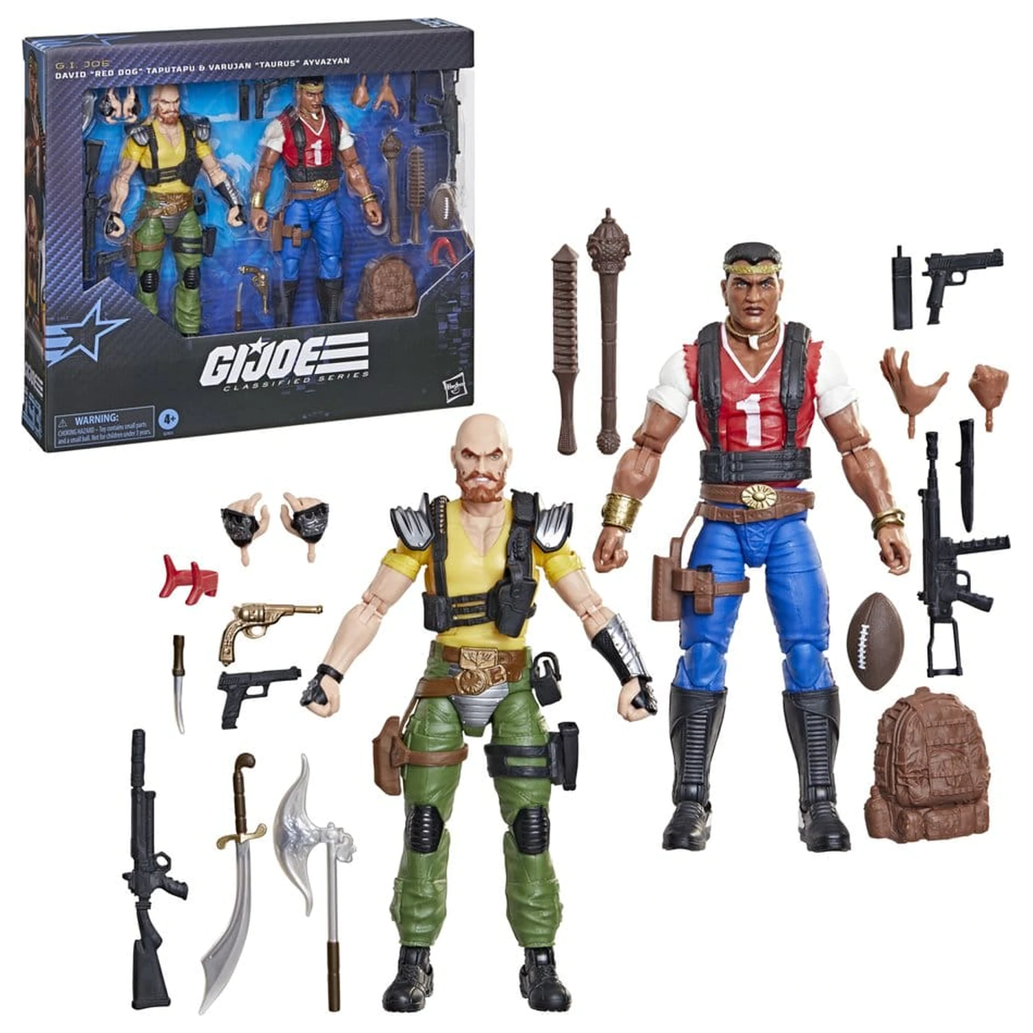G.I. Joe Classified Series Akcijski figuri 2-paket #193 David "Red Dog" Taputapu & Varujan "Taurus" Ayvazyan 15 cm fotografija izdelka