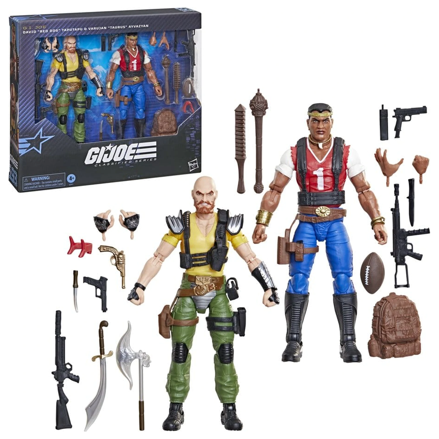 G.I. Joe Classified Series Akcijski figuri 2-paket #193 David "Red Dog" Taputapu & Varujan "Taurus" Ayvazyan 15 cm fotografija izdelka