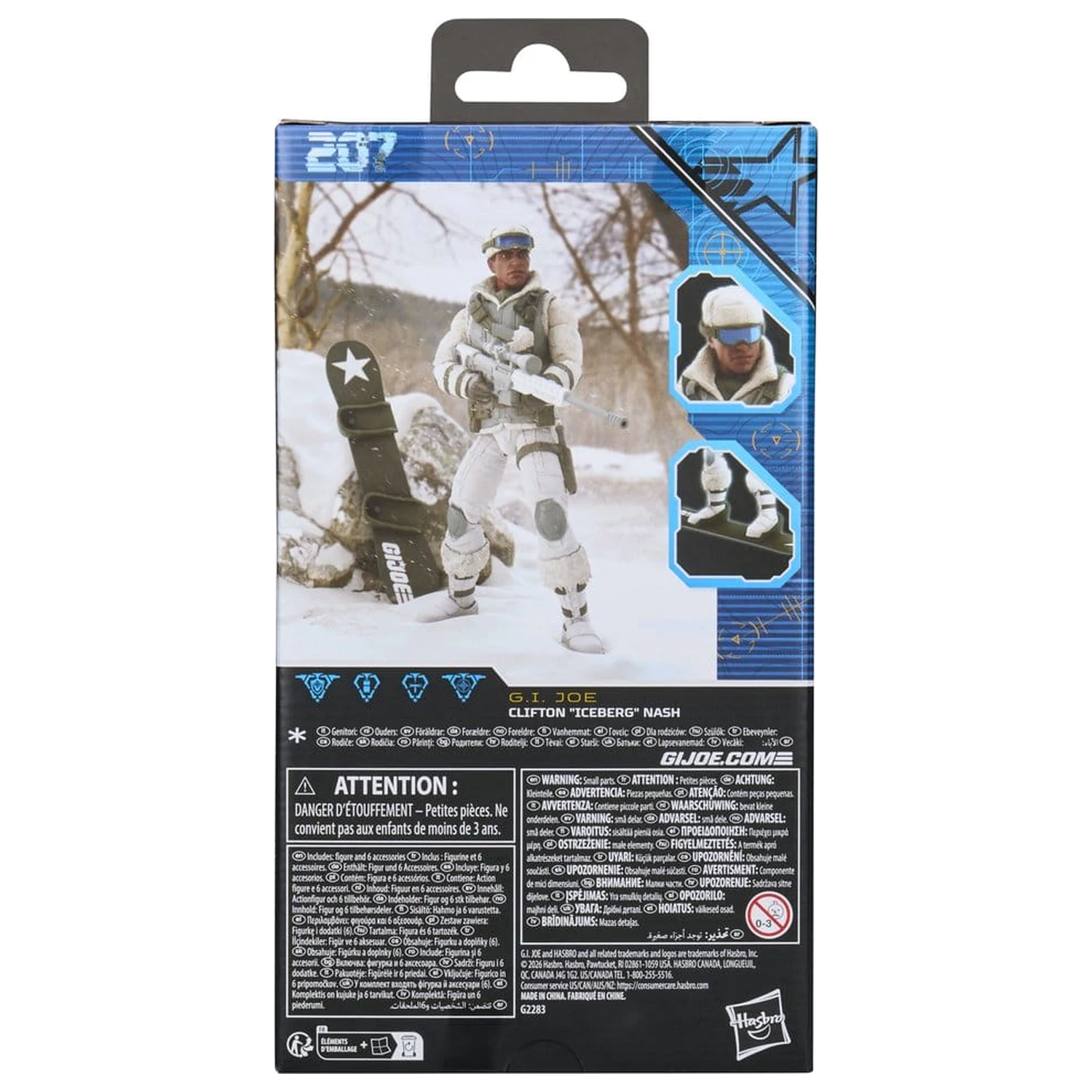 G.I. Joe Classified Series Akcijska figura #207 Clifton "Iceberg" Nash 15 cm fotografija izdelka