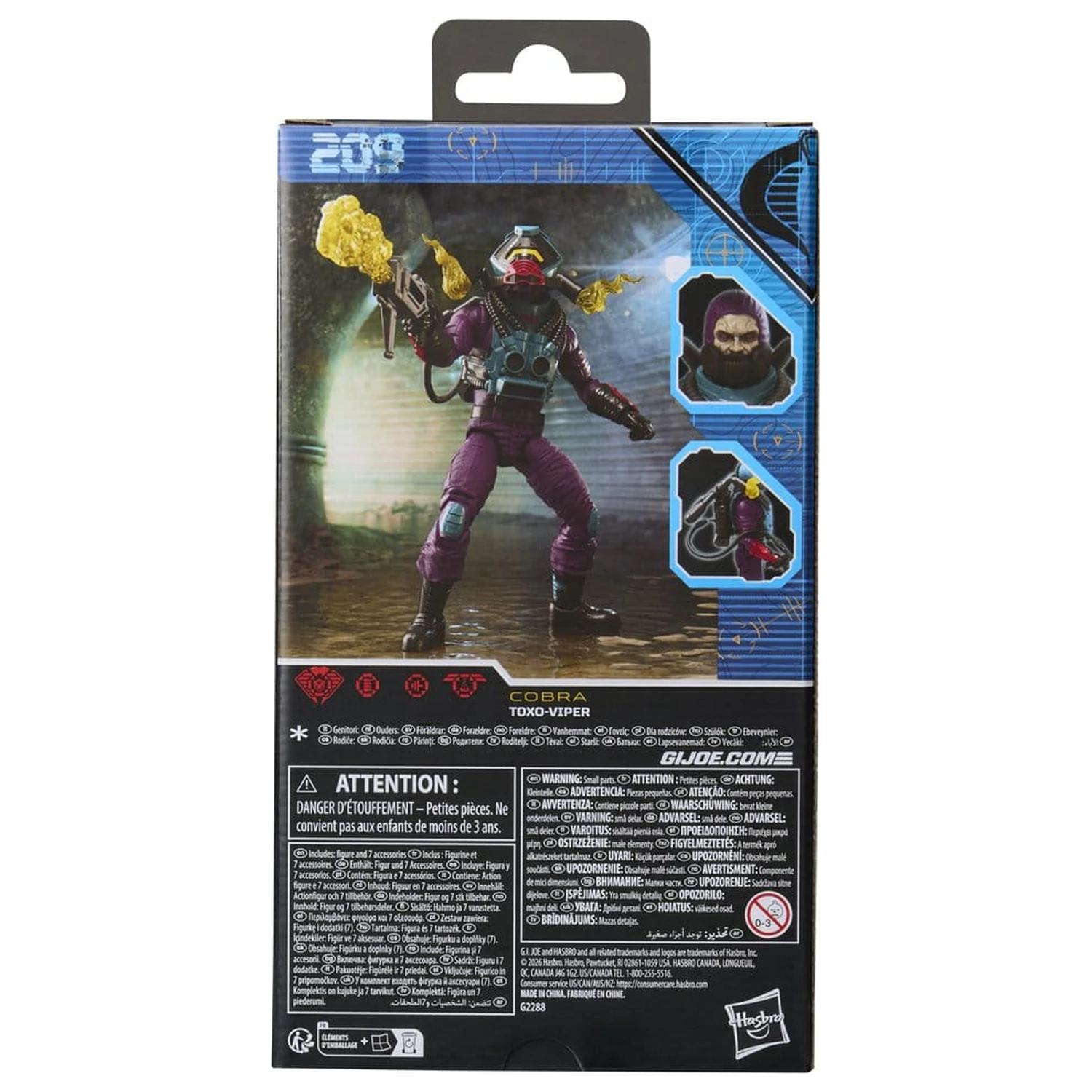 G.I. Joe Classified Series akcijska figura #209 Toxo-Viper 15 cm fotografija izdelka