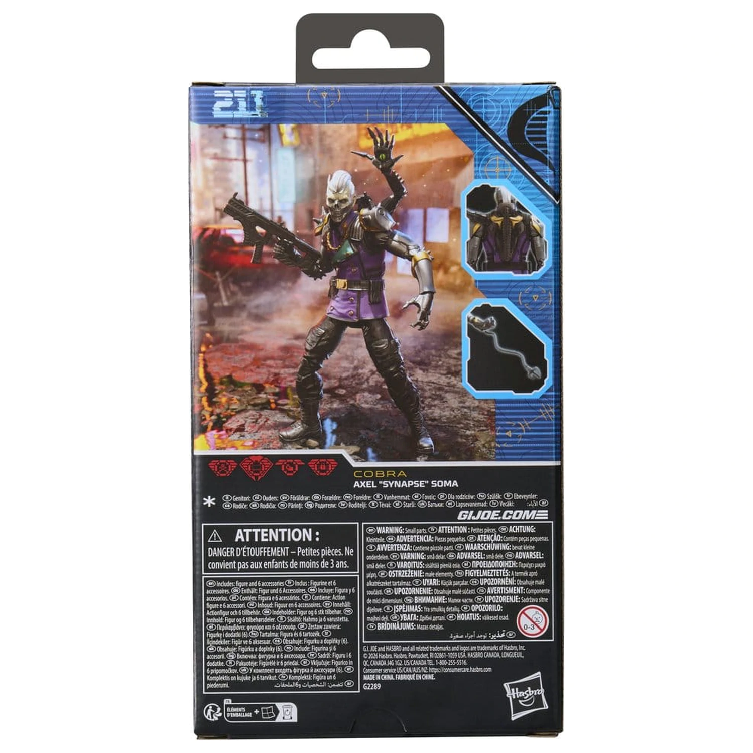 G.I. Joe Classified Series akcijska figura #211 Axel "Synapse" Soma 15 cm fotografija izdelka