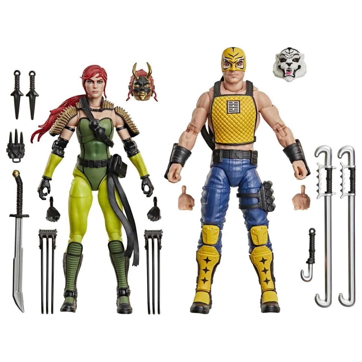 G.I. Joe Classified Series Akcijska figura 2-Pack #212 Ninja Force Scarlett & T'Jbang 15 cm fotografija izdelka