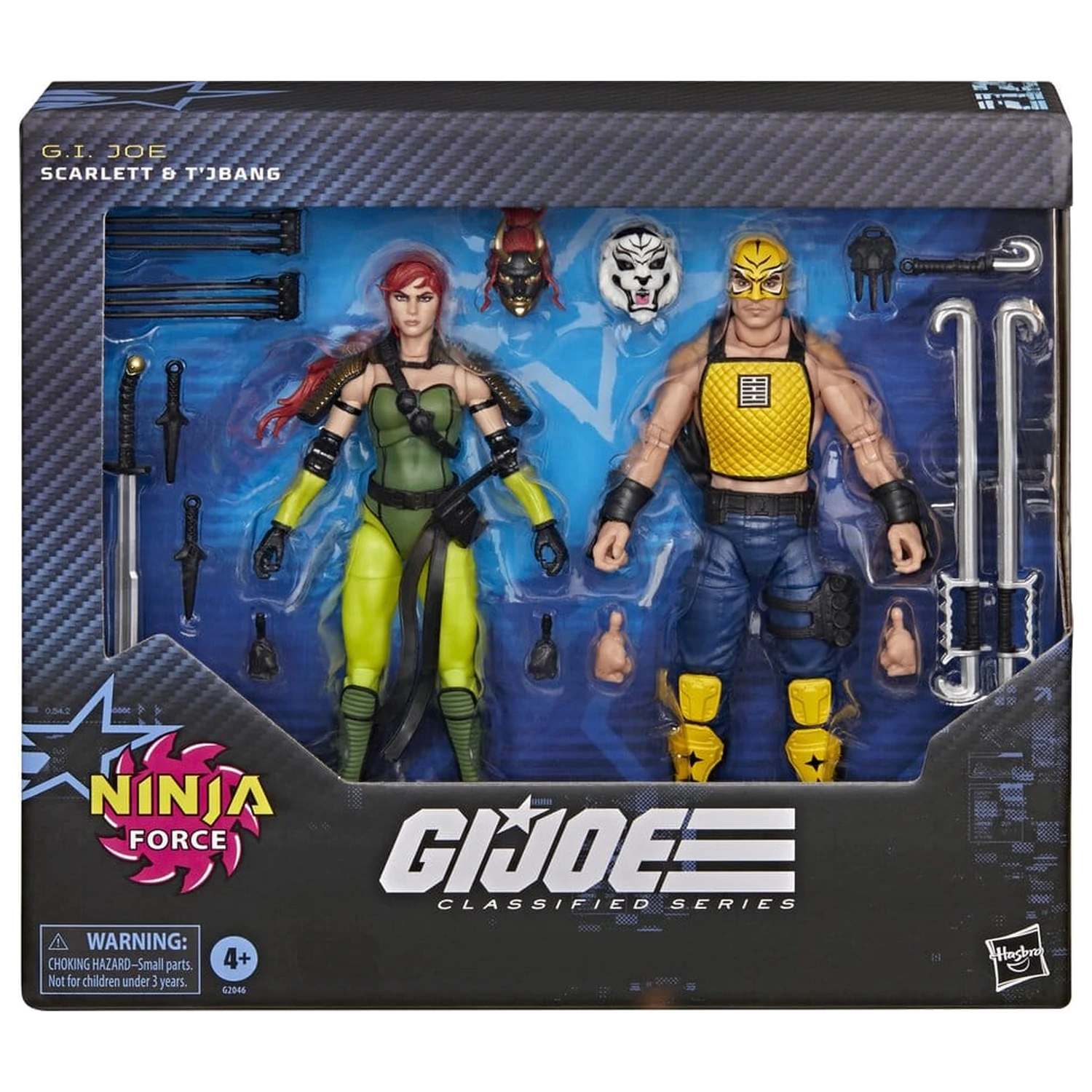 G.I. Joe Classified Series Akcijska figura 2-Pack #212 Ninja Force Scarlett & T'Jbang 15 cm fotografija izdelka