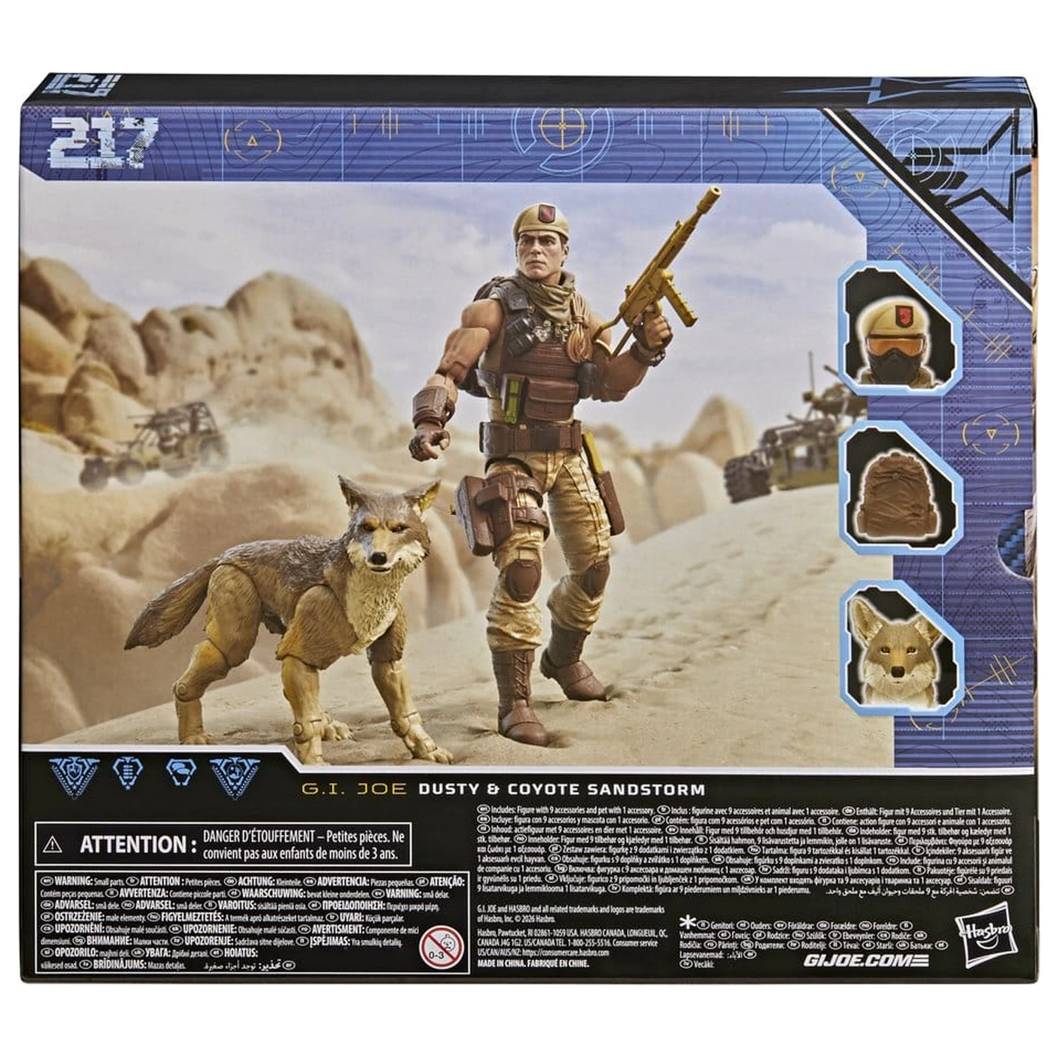 G.I. Joe Classified Series akcijska figura #217 Dusty & Coyote Sandstorm 15 cm fotografija izdelka
