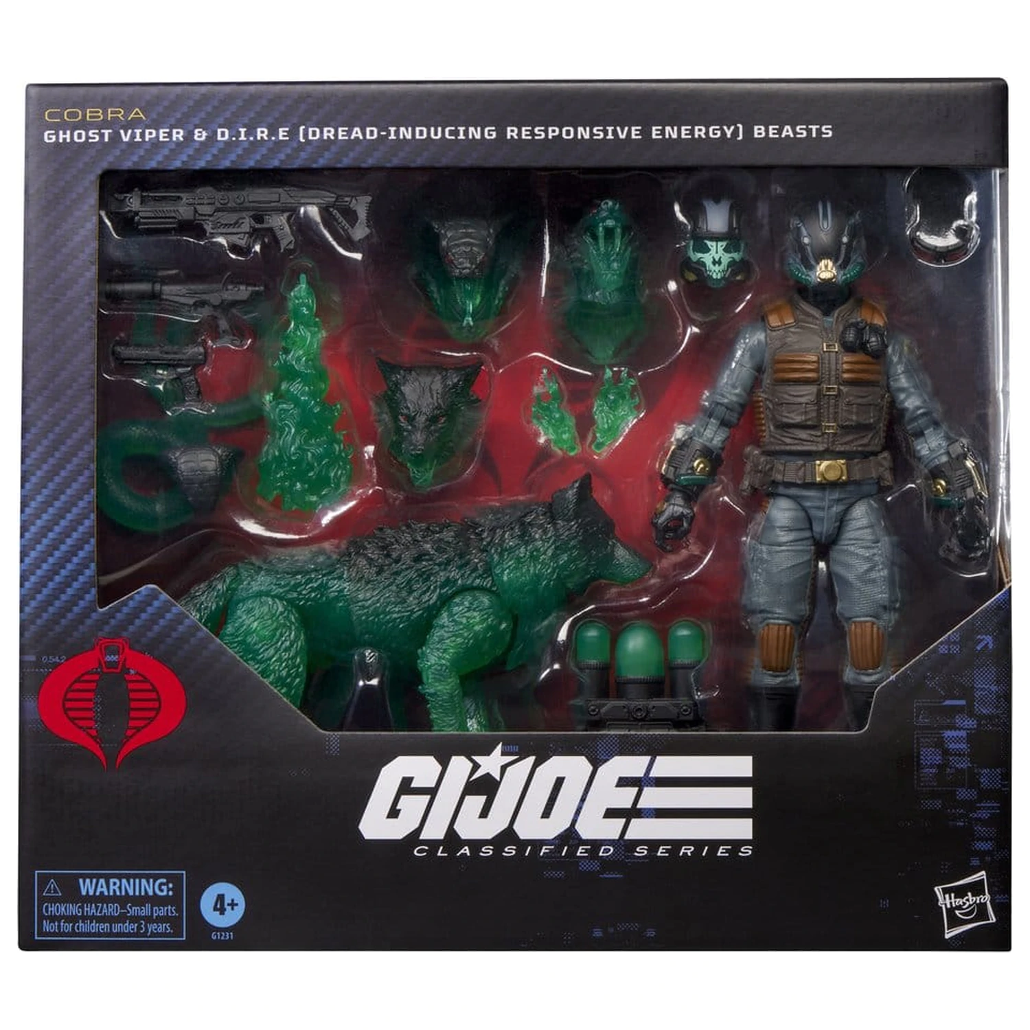 G.I. Joe Classified Series akcijska figura #170 Ghost Viper & D.I.R.E. Beasts 15 cm fotografija izdelka