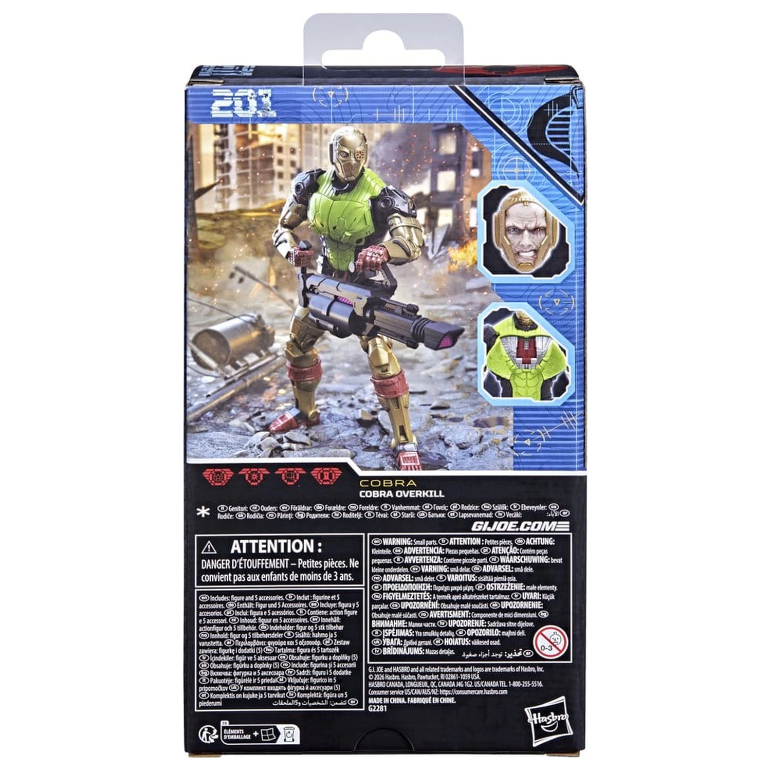 G.I. Joe Classified Series figurica #201 Cobra Overkill 15 cm fotografija izdelka