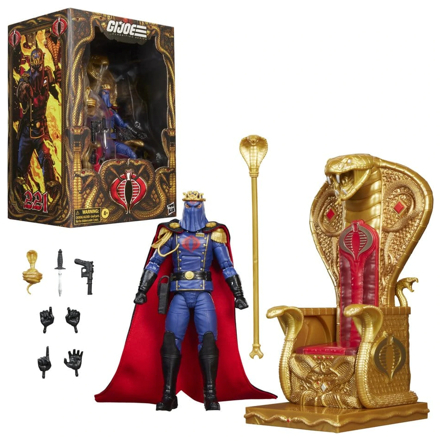 G.I. Joe Classified Series akcijska figura Cobra Commander in Dress Uniform & Throne 15 cm fotografija izdelka
