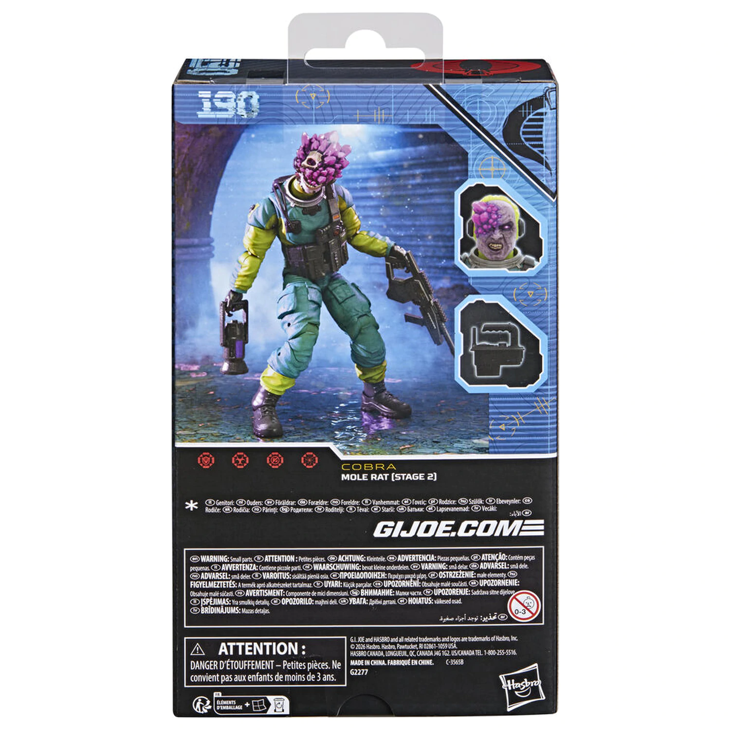 G.I. Joe Classified Series Cobra Mole Rat Stage 2 figura 15cm fotografija izdelka
