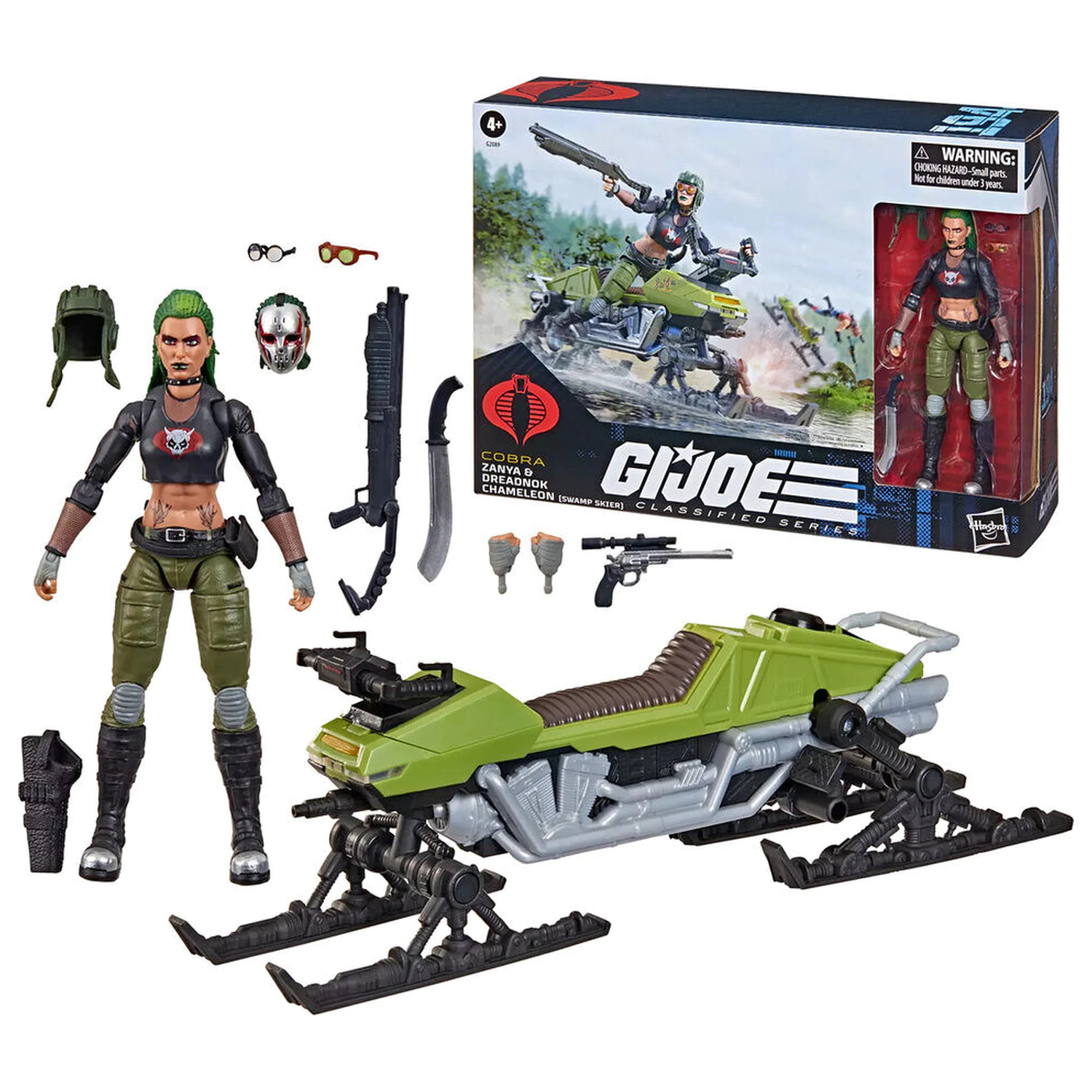 G.I. Joe Classified Series Cobra Zanya and Dreadnok Chameleon figura 15cm fotografija izdelka