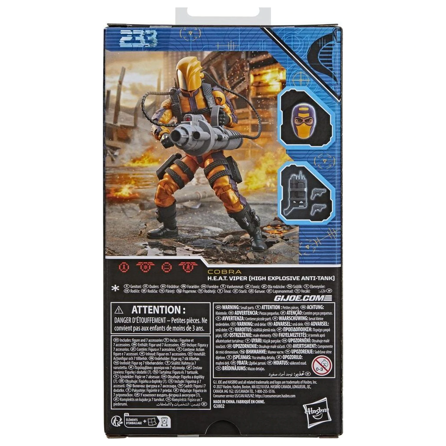 G.I. Joe Classified Series H.E.A.T. Viper figura 15 cm fotografija izdelka