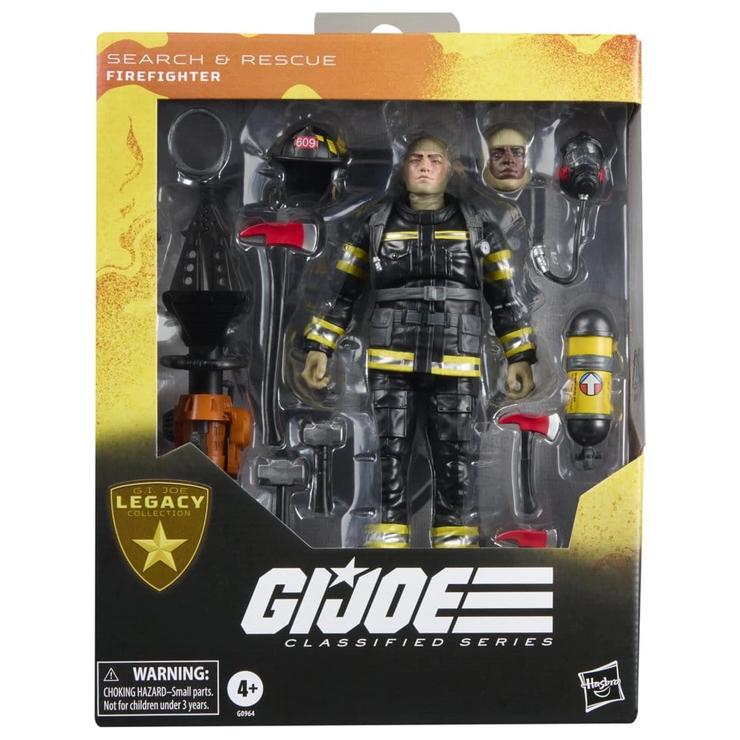G.I. Joe Classified Series Legacy Collection zbirateljska figura Search & Rescue Firefighter 15 cm fotografija izdelka