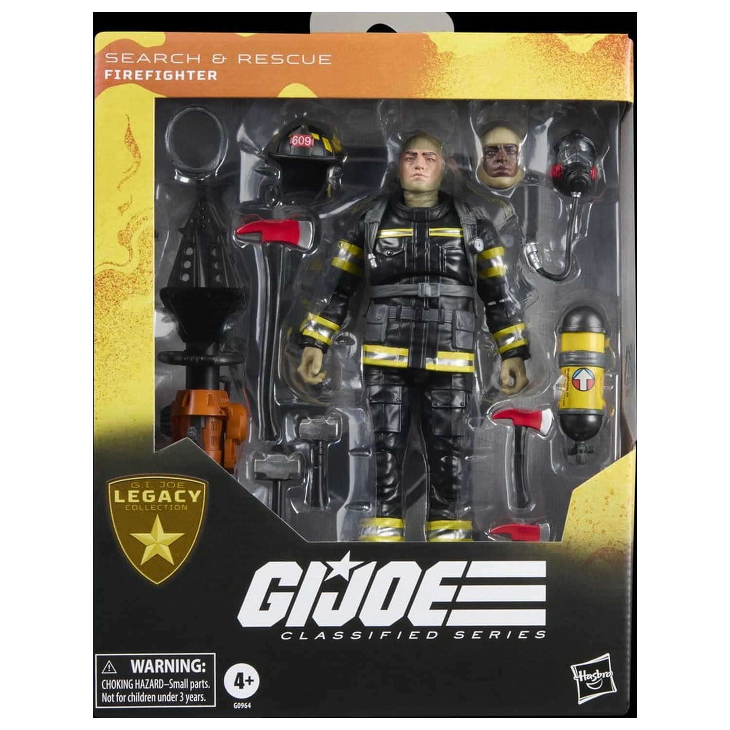 G.I. Joe Classified Series Legacy Collection zbirateljska figura Search & Rescue Firefighter 15 cm fotografija izdelka