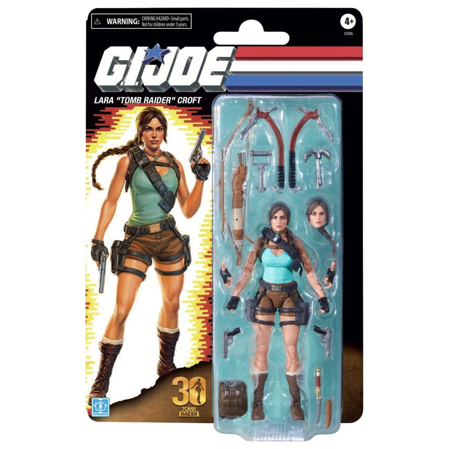 G.I. Joe Classified Series Retro Cardback Collaborative akcijska figura Lara "Tomb Raider" Croft 15 cm fotografija izdelka