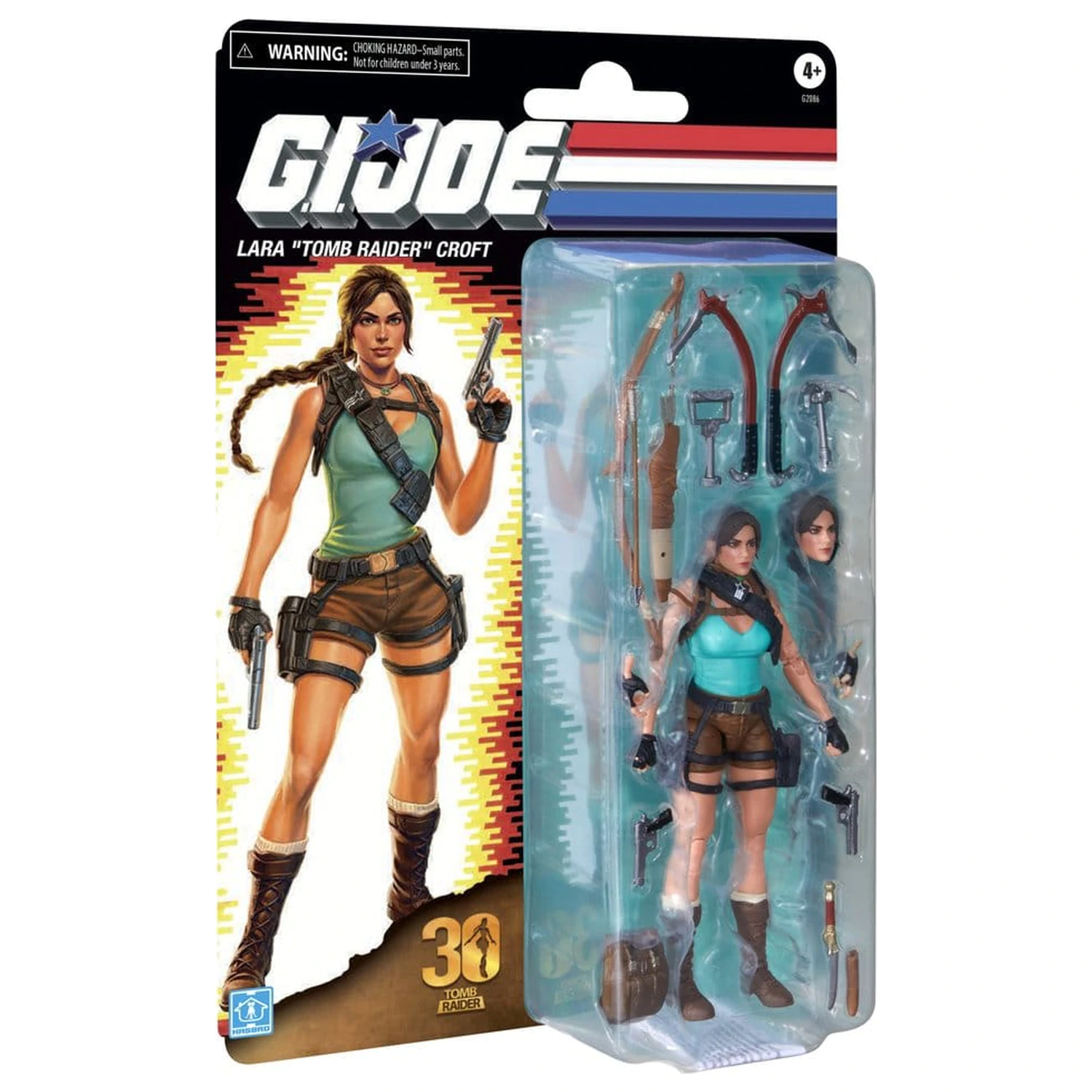 G.I. Joe Classified Series Retro Cardback Collaborative akcijska figura Lara "Tomb Raider" Croft 15 cm fotografija izdelka