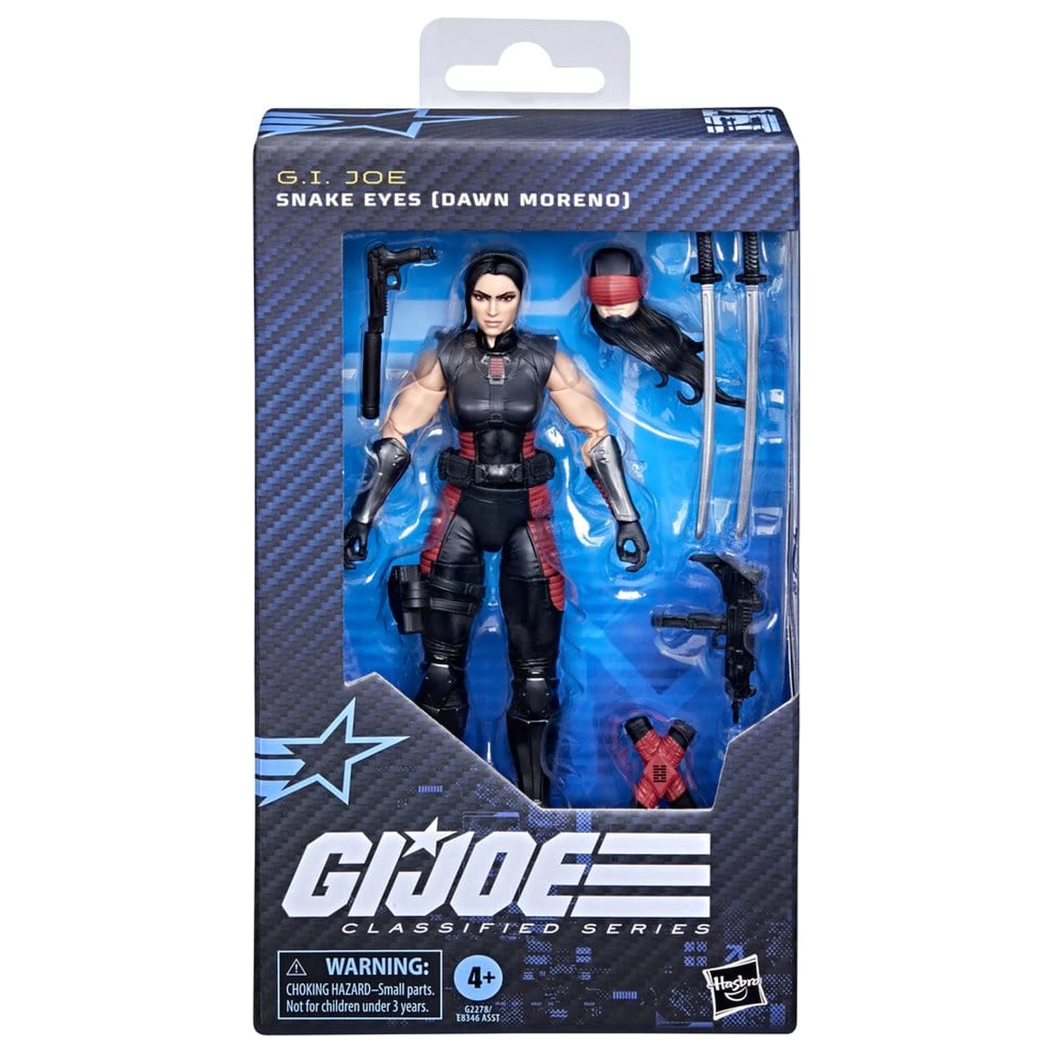 G.I. Joe Classified Series akcijska figura Snake Eyes (Dawn Moreno) 15 cm fotografija izdelka
