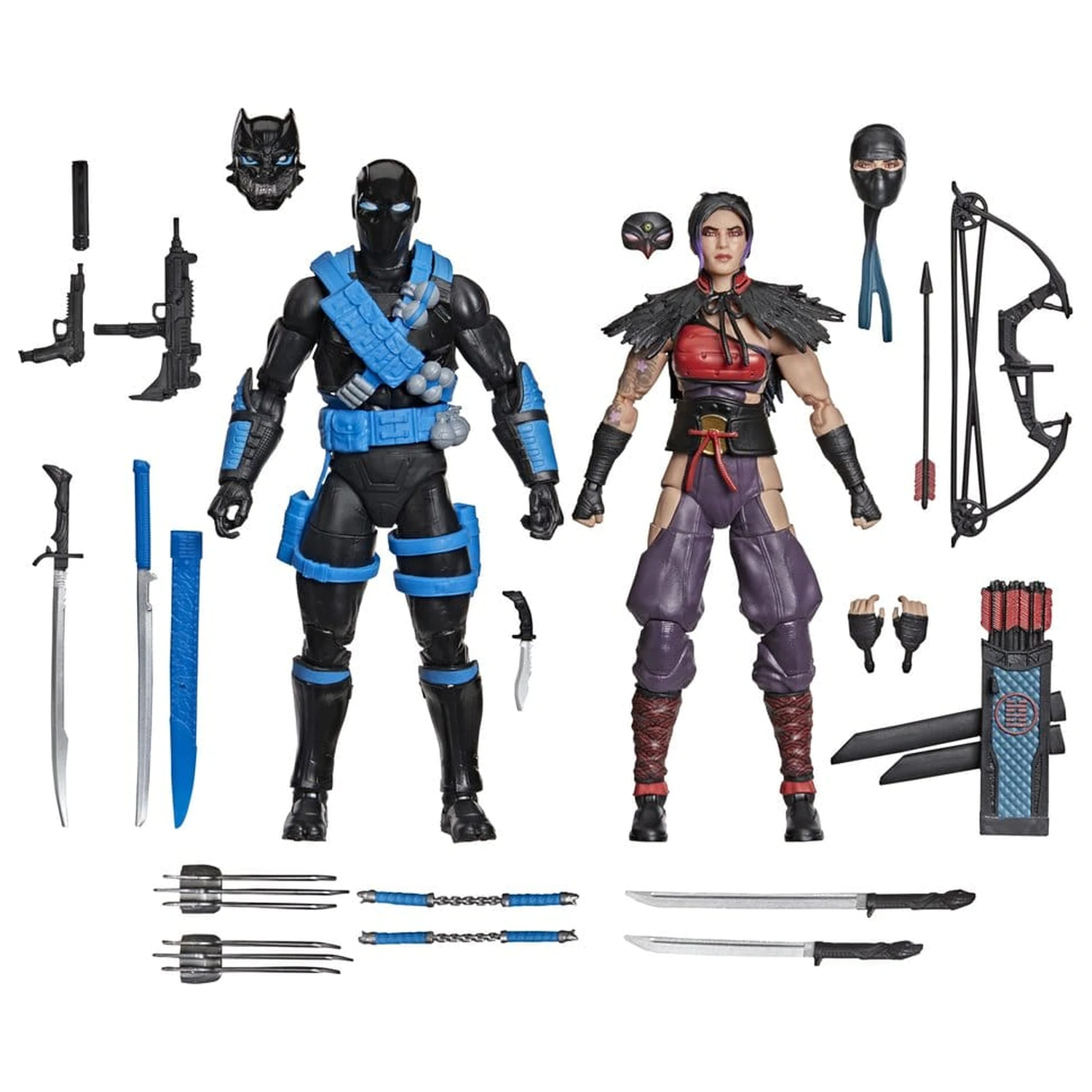 G.I. Joe Classified Series akcijska figura, dvojno pakiranje Snake Eyes & Kim "Jinx" Arashikage 15 cm fotografija izdelka