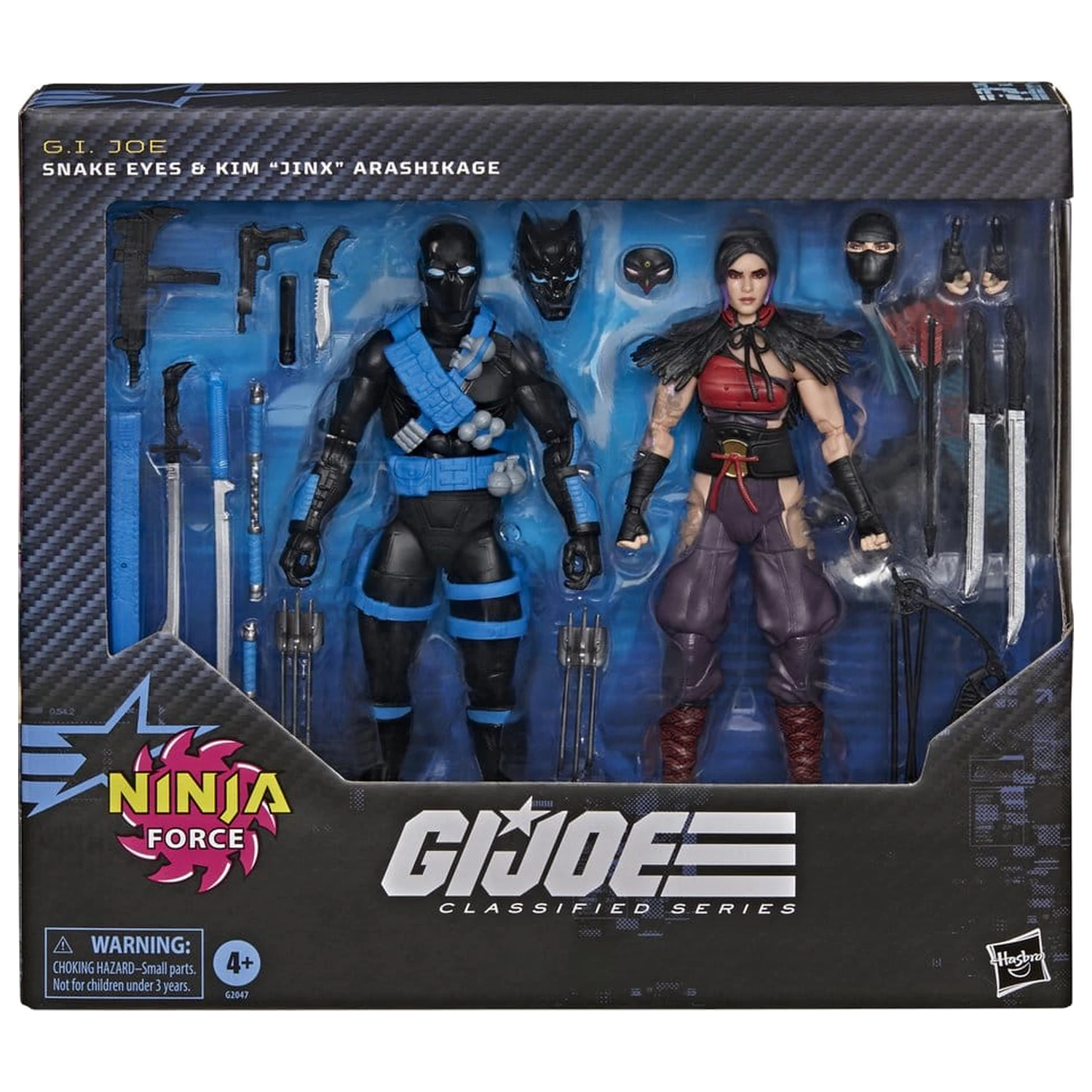 G.I. Joe Classified Series akcijska figura, dvojno pakiranje Snake Eyes & Kim "Jinx" Arashikage 15 cm fotografija izdelka