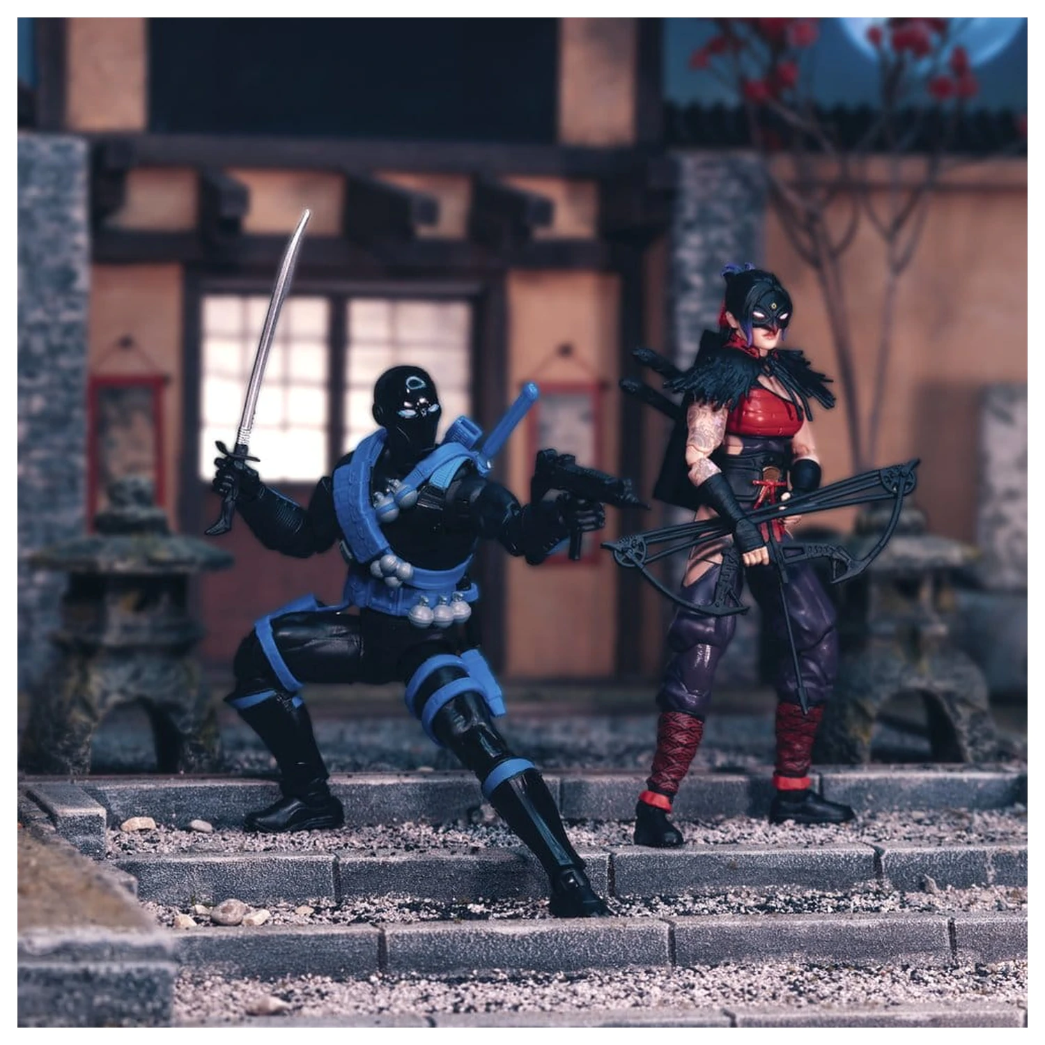 G.I. Joe Classified Series akcijska figura, dvojno pakiranje Snake Eyes & Kim "Jinx" Arashikage 15 cm fotografija izdelka