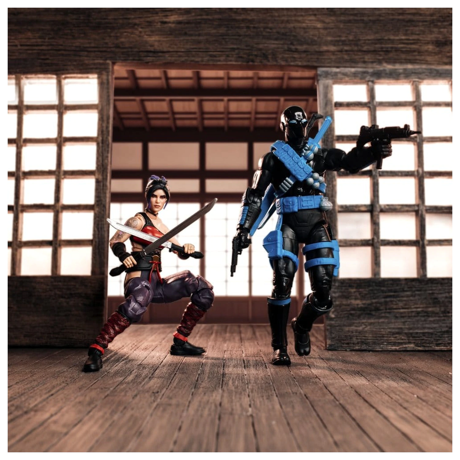 G.I. Joe Classified Series akcijska figura, dvojno pakiranje Snake Eyes & Kim "Jinx" Arashikage 15 cm fotografija izdelka