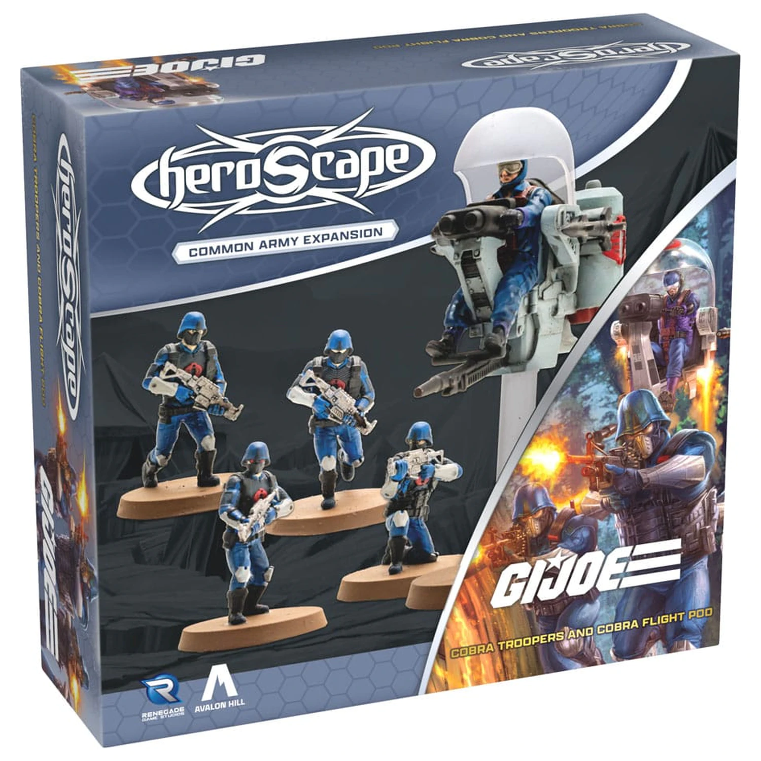 G.I.Joe Heroscape Razširitev Vojske Cobra Troopers & Cobra Flight Pod (Skupno) Angleška Različica fotografija izdelka