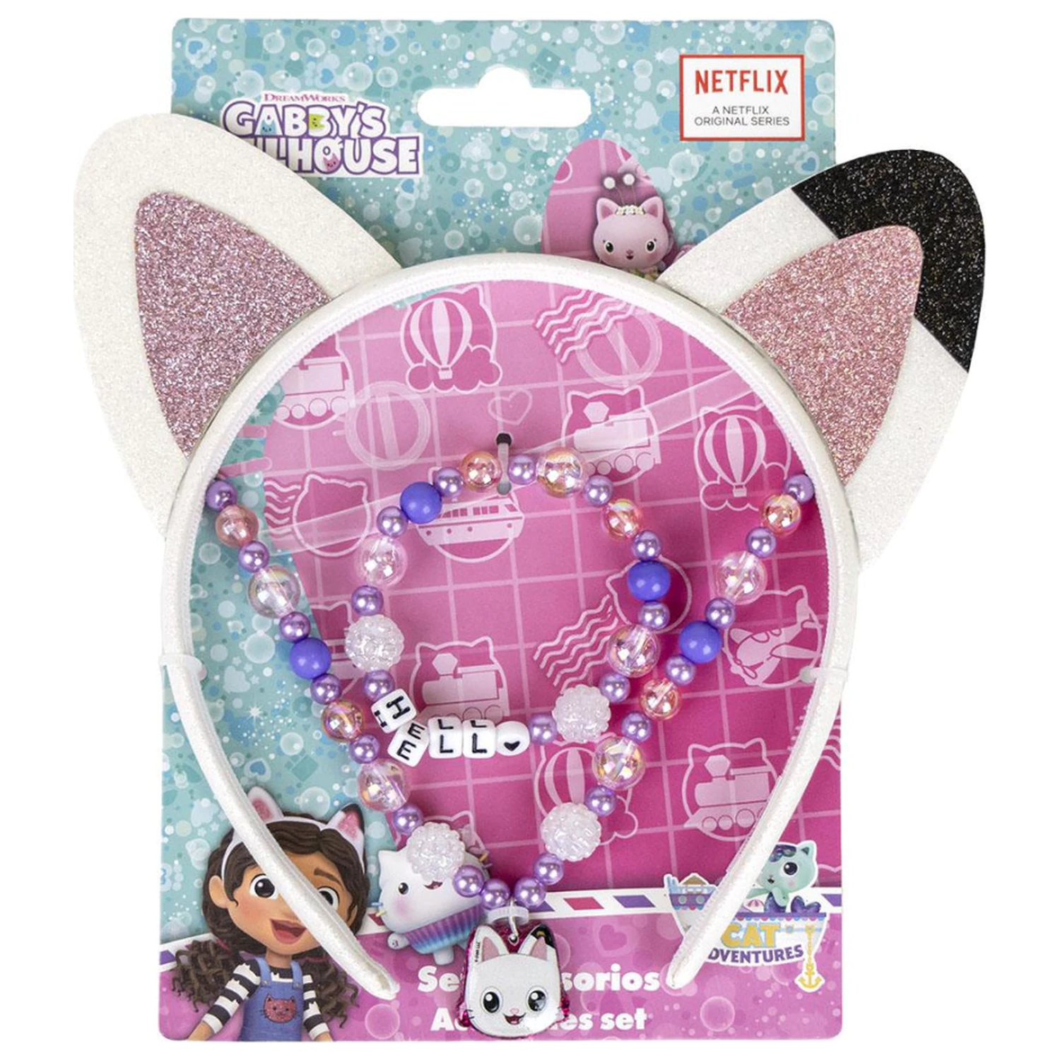 Gabi's Dollhouse Mačja ušesa Nakit in komplet naglavnega traku fotografija izdelka