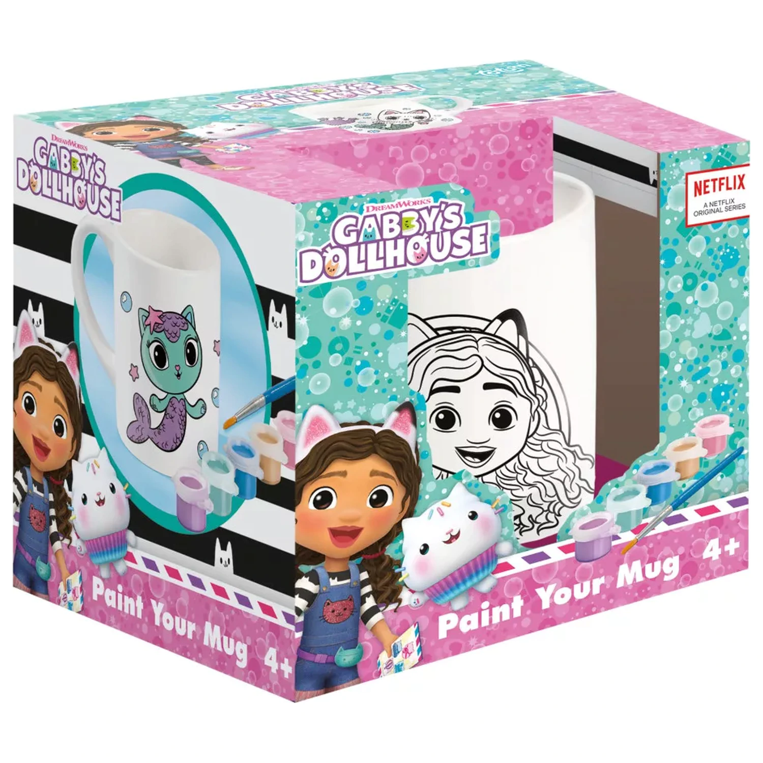Gabi's Dollhouse Cats Paintable Porcelanast vrček 235 ml fotografija izdelka