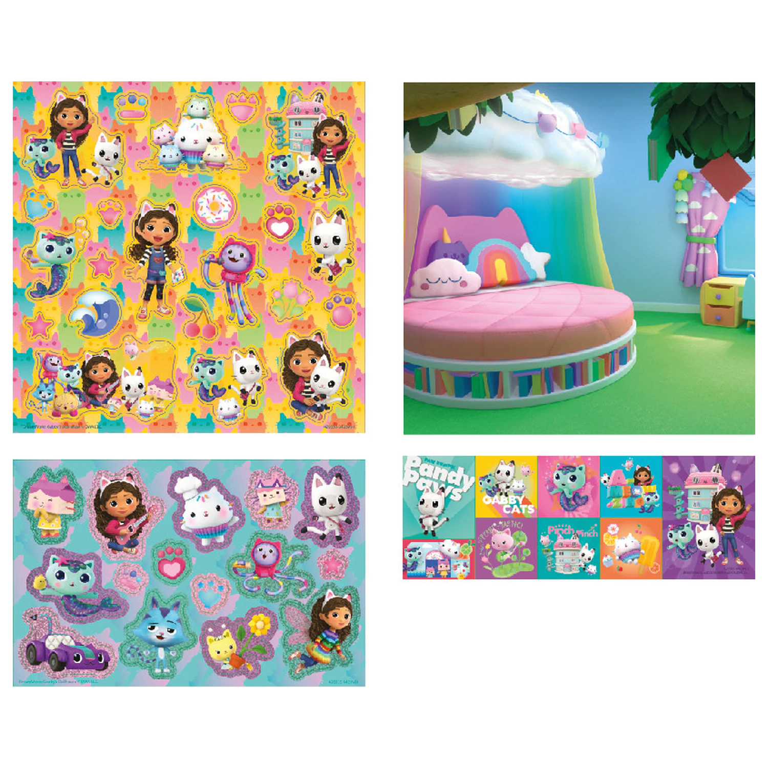 Gabi's Dollhouse Cats komplet nalepk fotografija izdelka