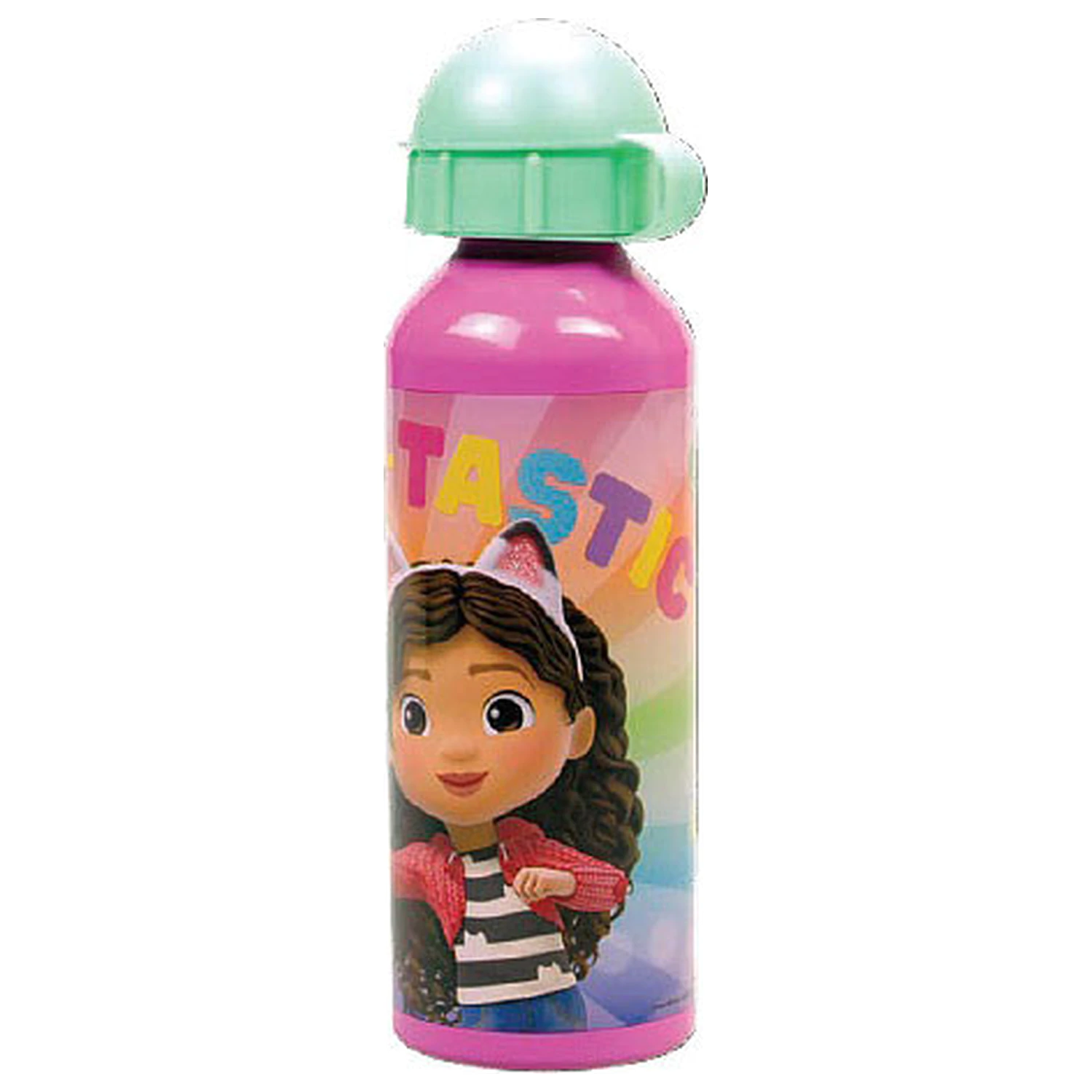 Gabby's Dollhouse Color Fade aluminijasta steklenica za vodo s pokrovčkom za pitje 520 ml fotografija izdelka