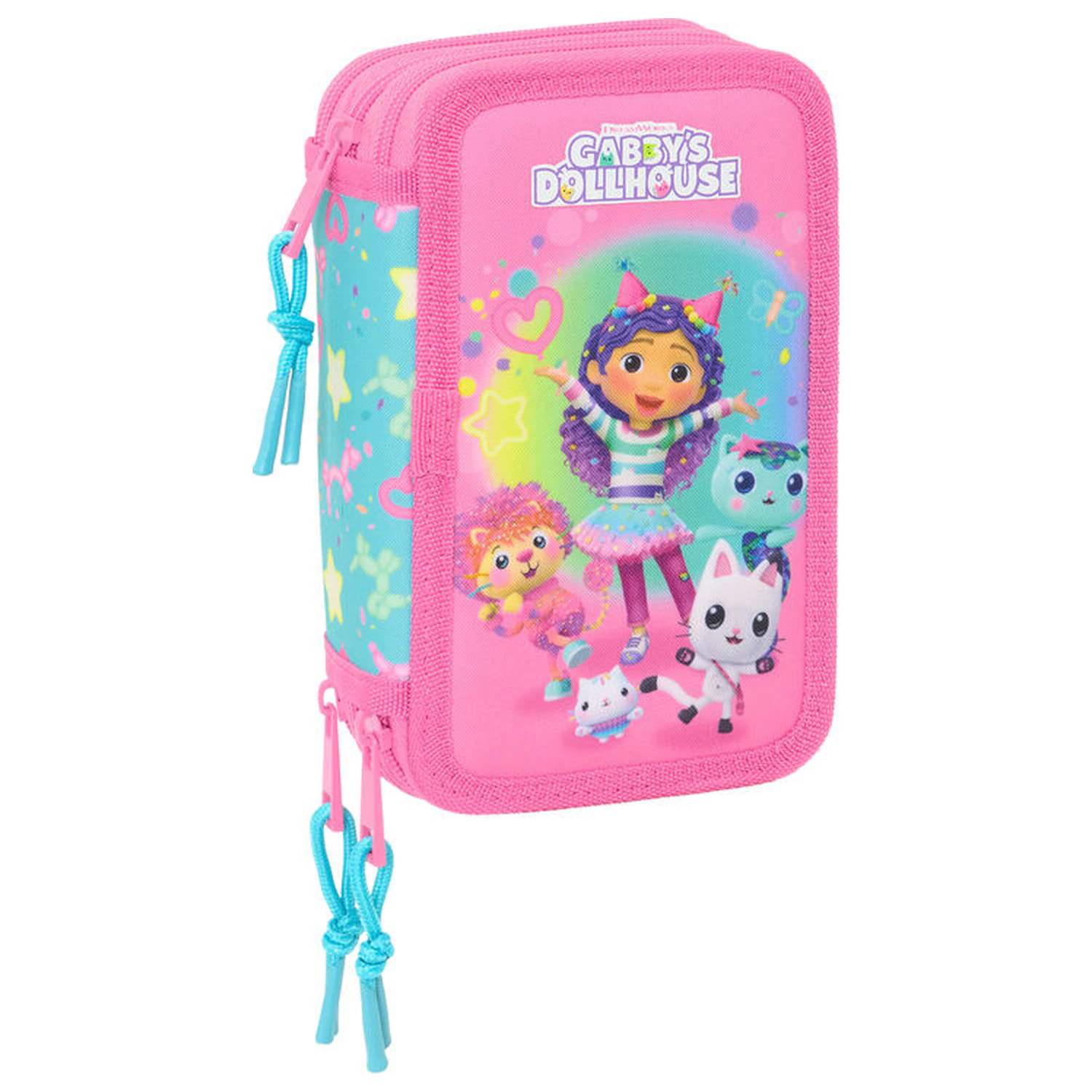 Gabby's Dollhouse Konfeti trojni etui za svinčnike 37 kosov fotografija izdelka