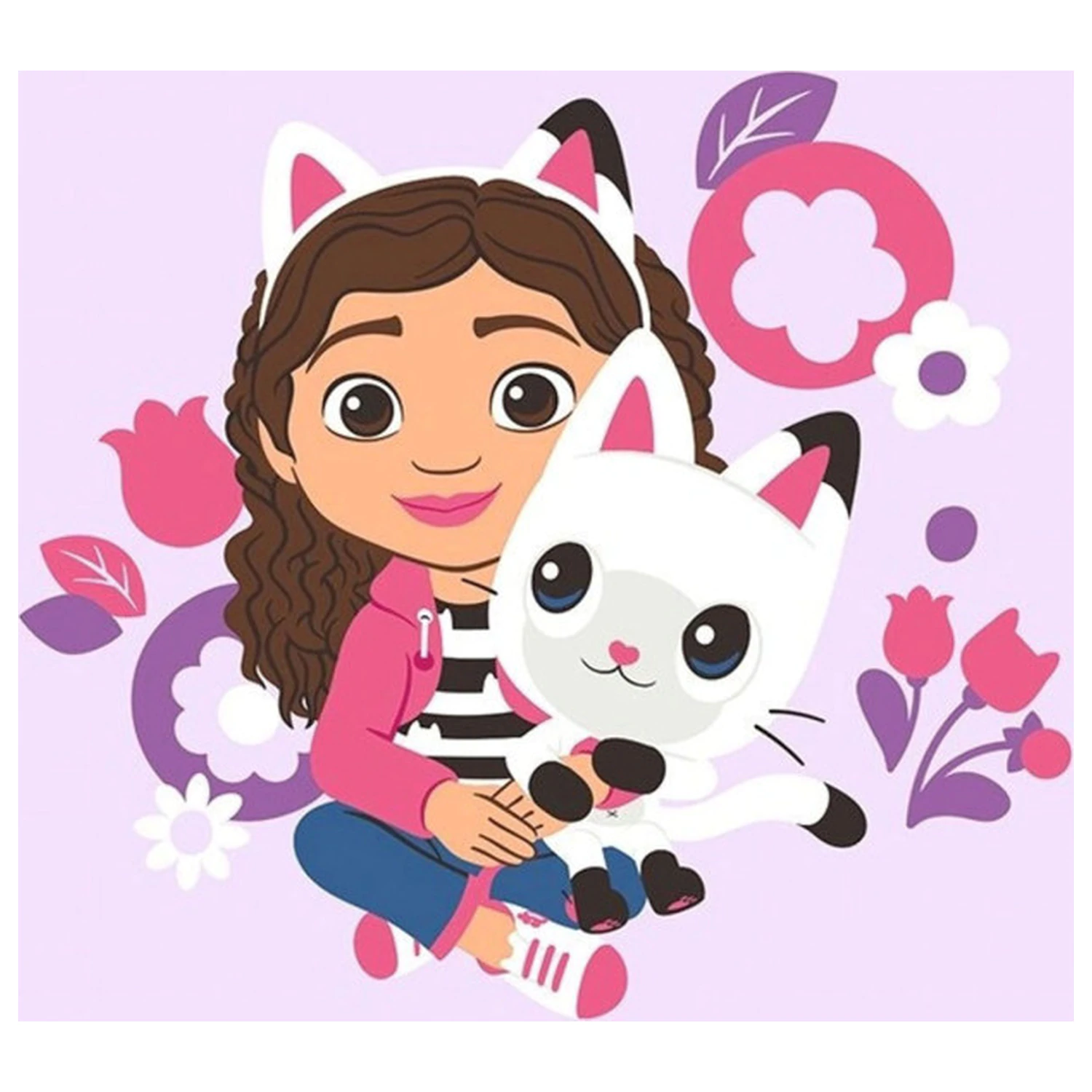 Gabi's Dollhouse Flowers Ročna Brisača, Brisača za Obraz, Brisača fotografija izdelka