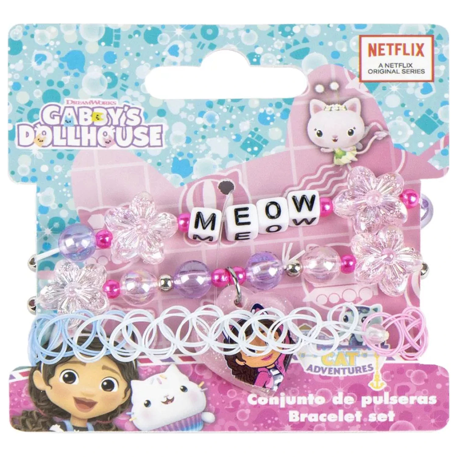 Gabi's Dollhouse Meow zapestnice komplet 3-pak fotografija izdelka