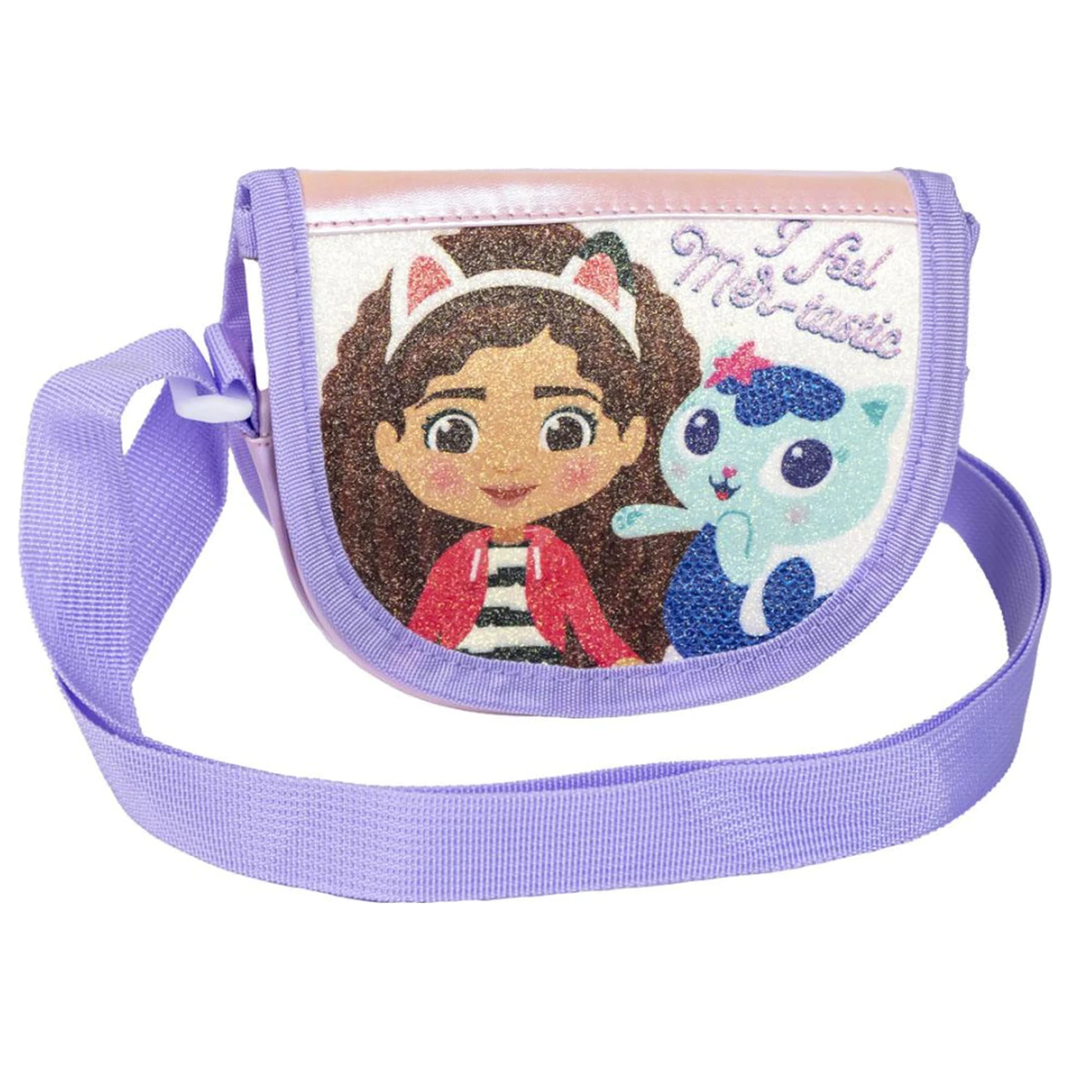 Gabby's Dollhouse Mer-tastic bleščeča crossbody torba, naramna torba fotografija izdelka