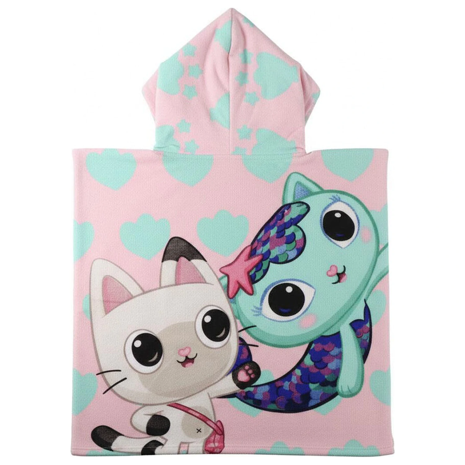 Gabbys Dollhouse mikrovlakna poncho brisača za plažo fotografija izdelka