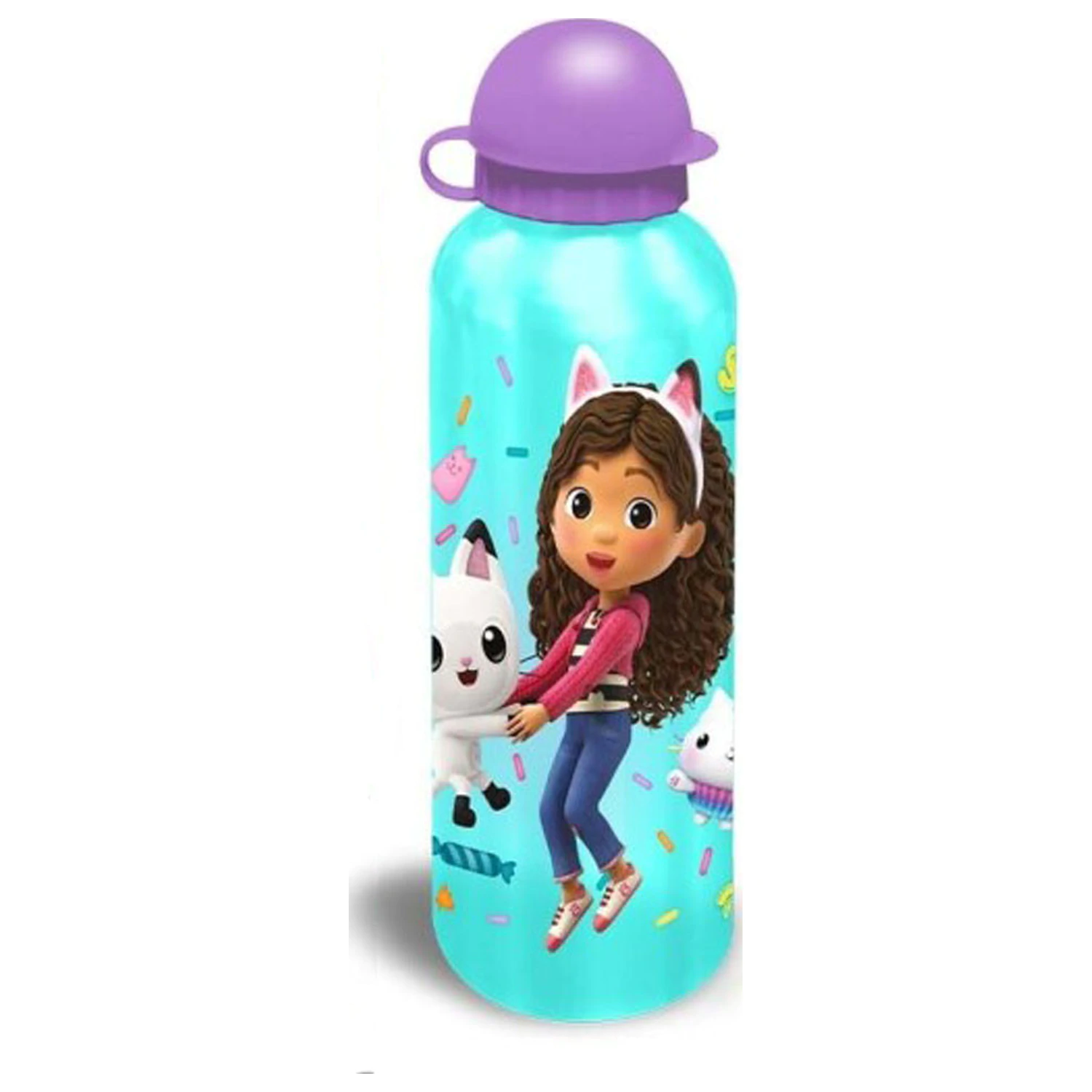 Gabi's Dollhouse Party aluminijasta flaška s pokrovčkom za pitje 500 ml fotografija izdelka