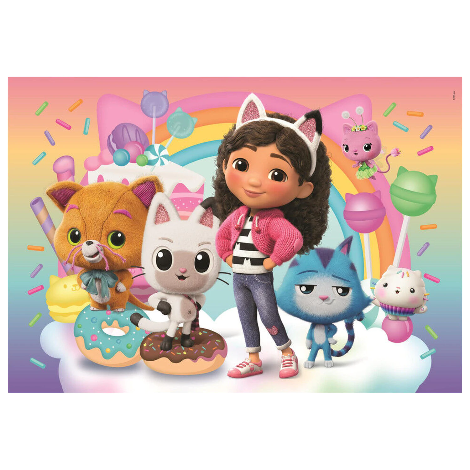 Gabbys Dollhouse puzzle 2x20 kosov fotografija izdelka
