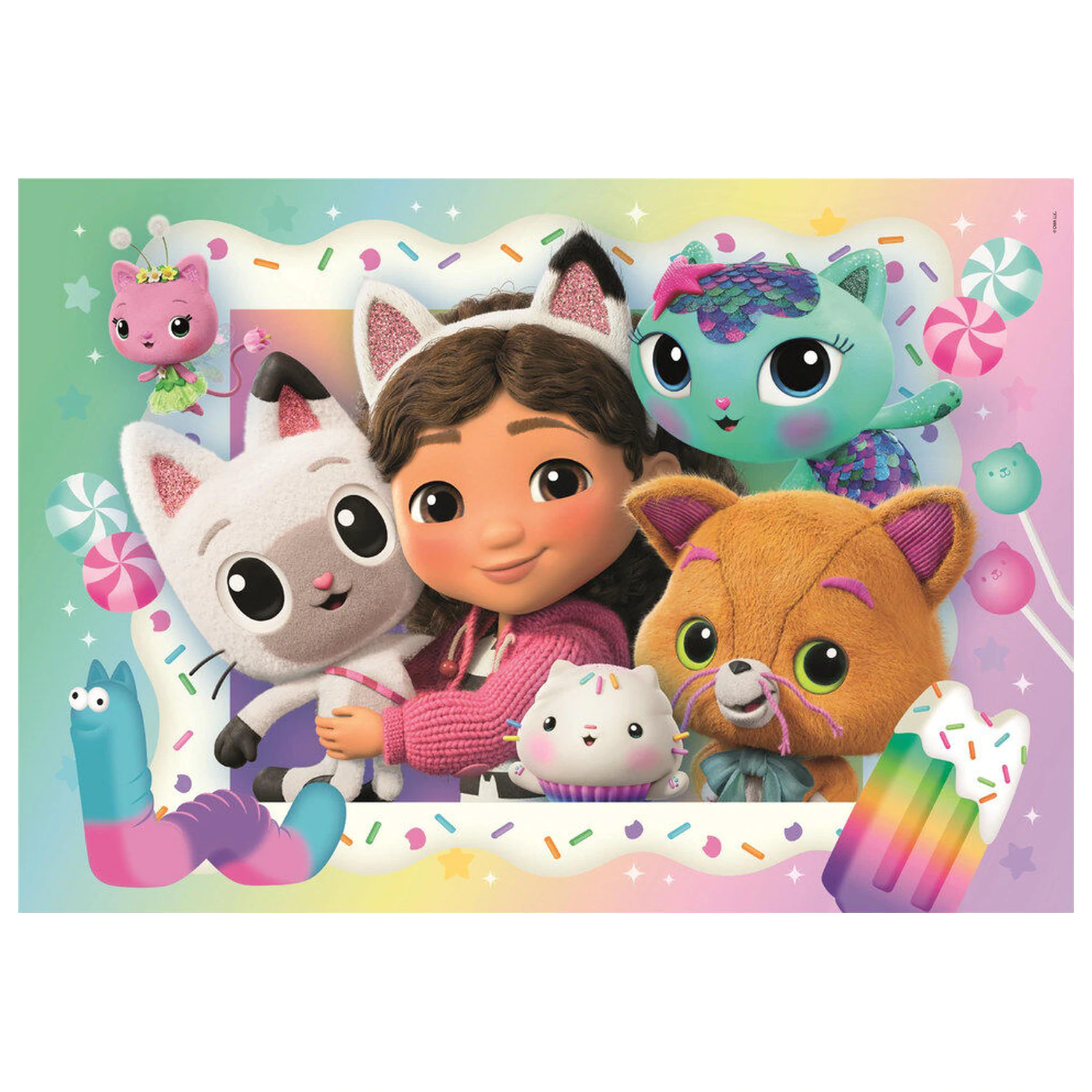 Gabbys Dollhouse puzzle 2x20 kosov fotografija izdelka
