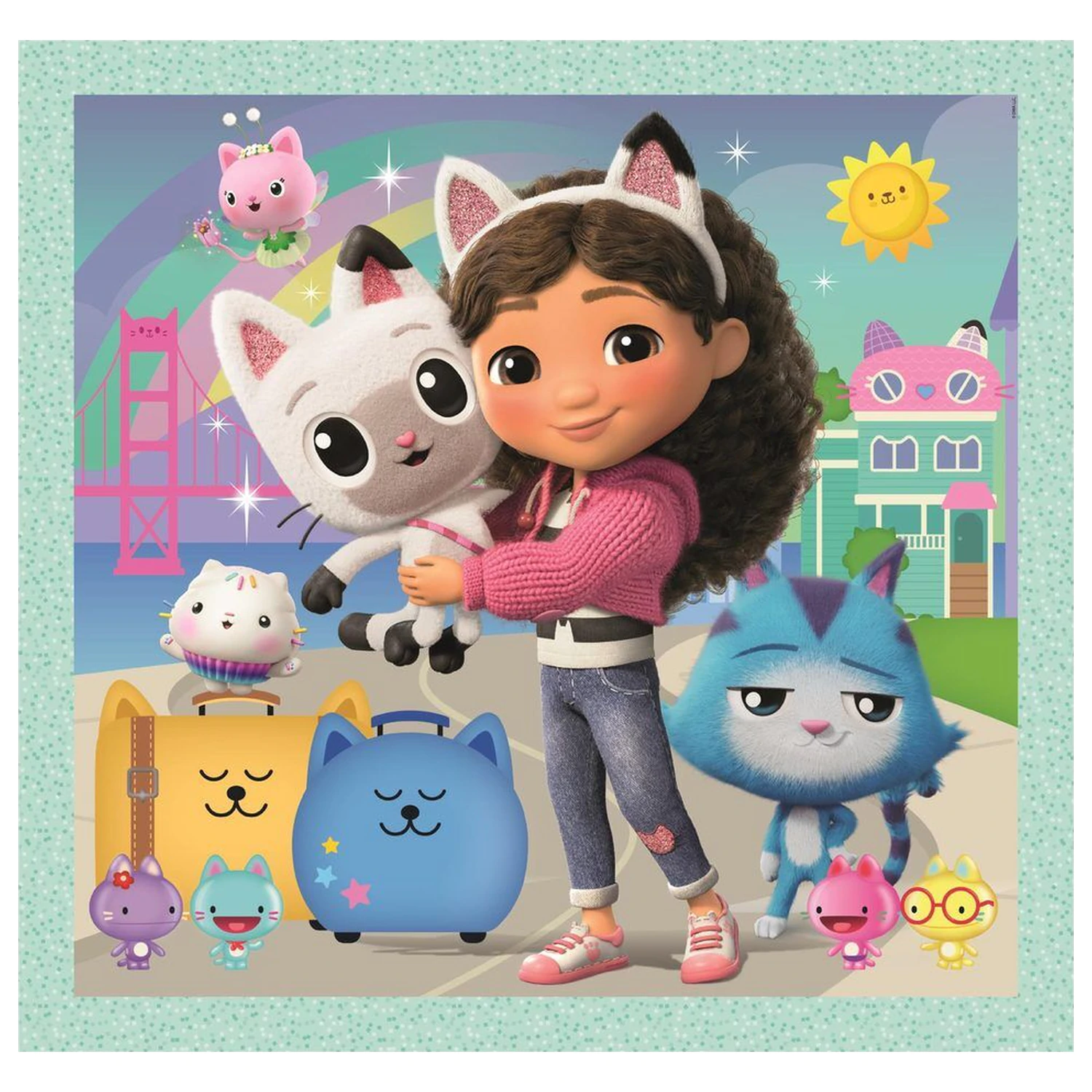 Gabbys Dollhouse sestavljanka 3x48 kosov fotografija izdelka