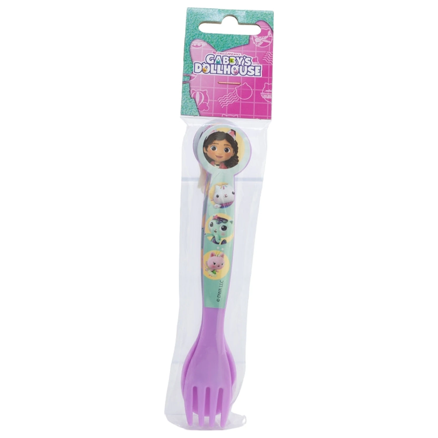 Gabby's Dollhouse Wonderland plastični set jedilnega pribora - 2 kosa fotografija izdelka