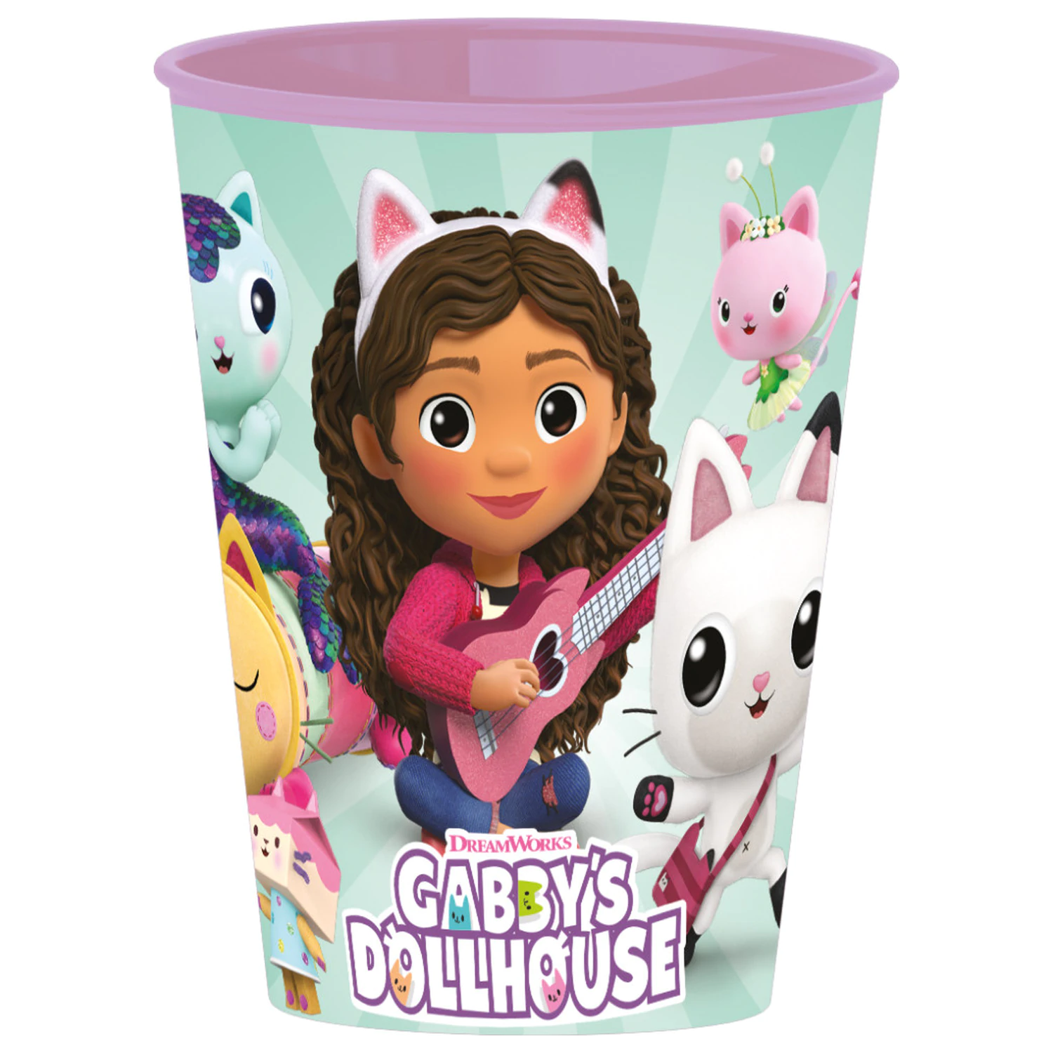Gabi's Dollhouse Wonderland plastičen kozarec 260 ml fotografija izdelka
