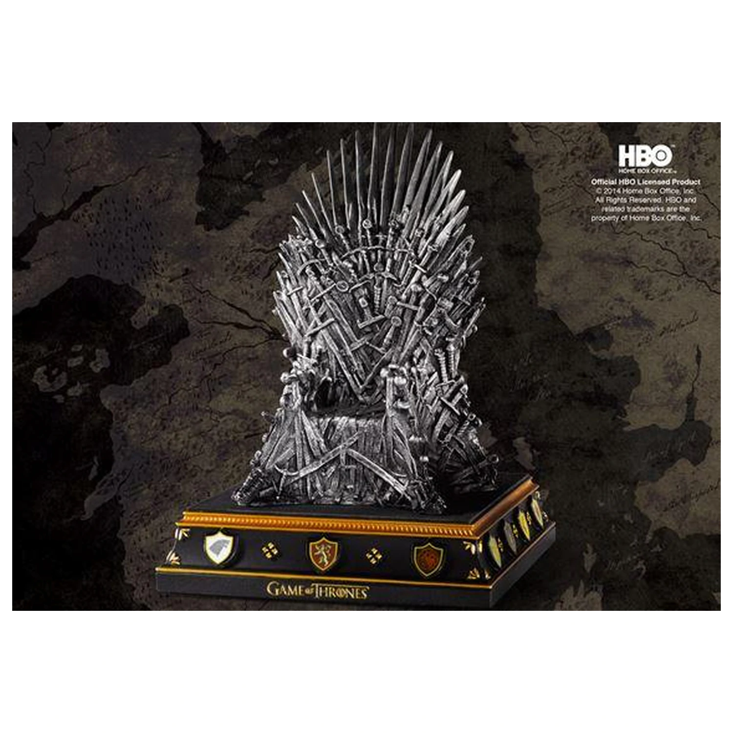 Game of Thrones The Iron Throne knjižna podpora fotografija izdelka
